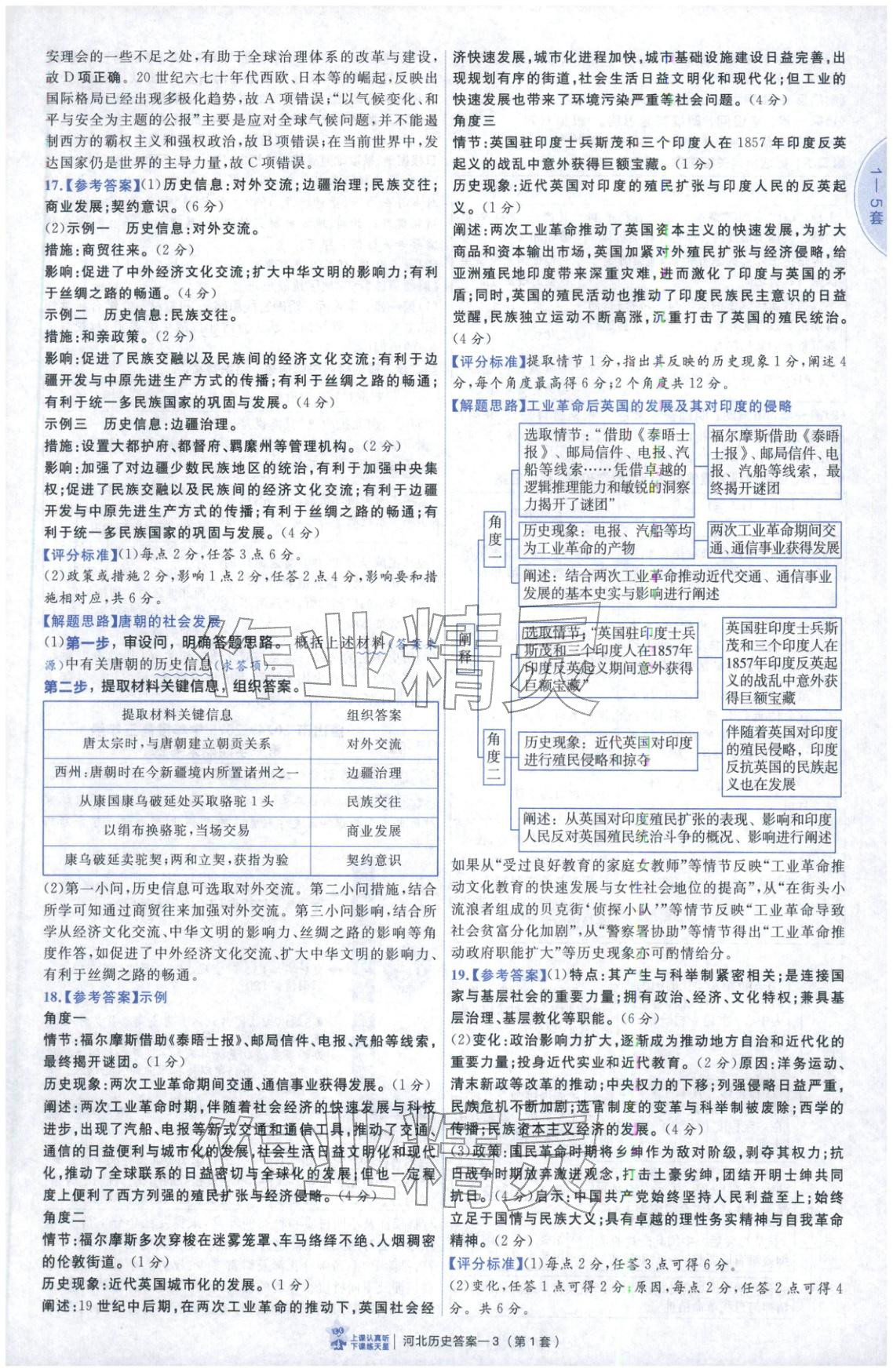 2026年金考卷優秀模擬試卷匯編45套高中歷史河北專版 第3頁