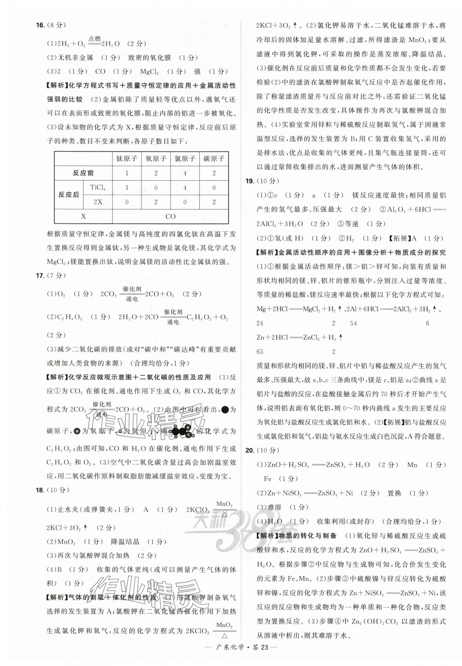 2024年天利38套中考試題精選化學(xué)廣東專(zhuān)版 第23頁(yè)