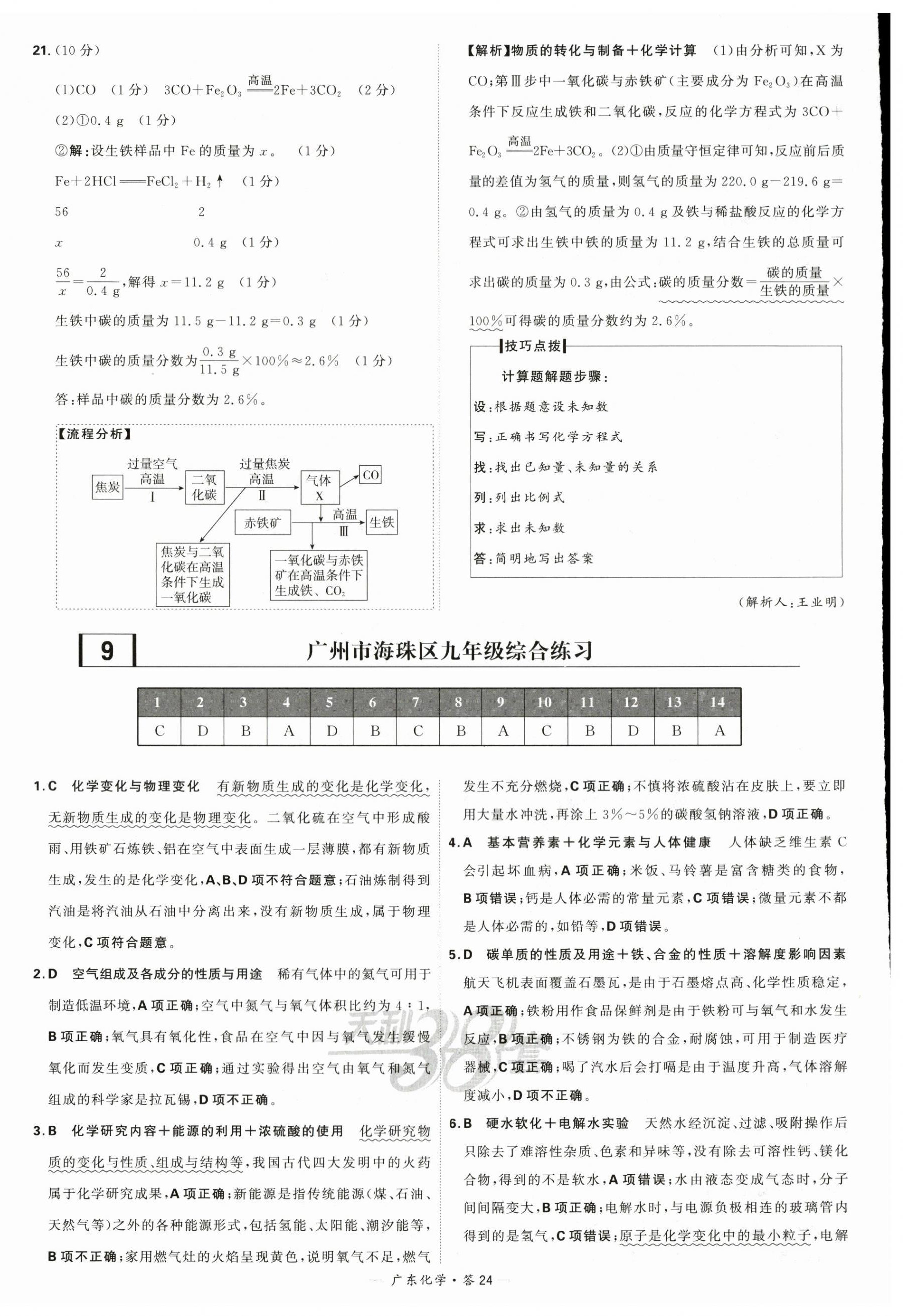 2024年天利38套中考試題精選化學(xué)廣東專(zhuān)版 第24頁(yè)