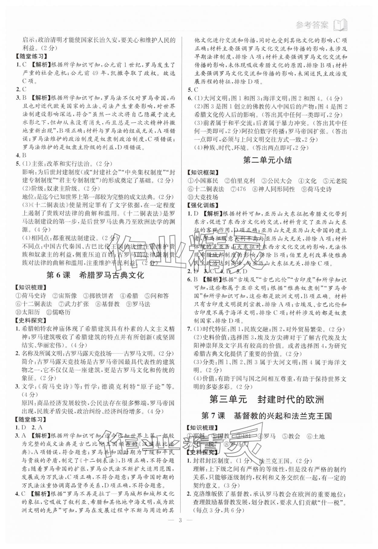 2025年廣東名師講練通九年級(jí)歷史全一冊人教版深圳專版 第3頁