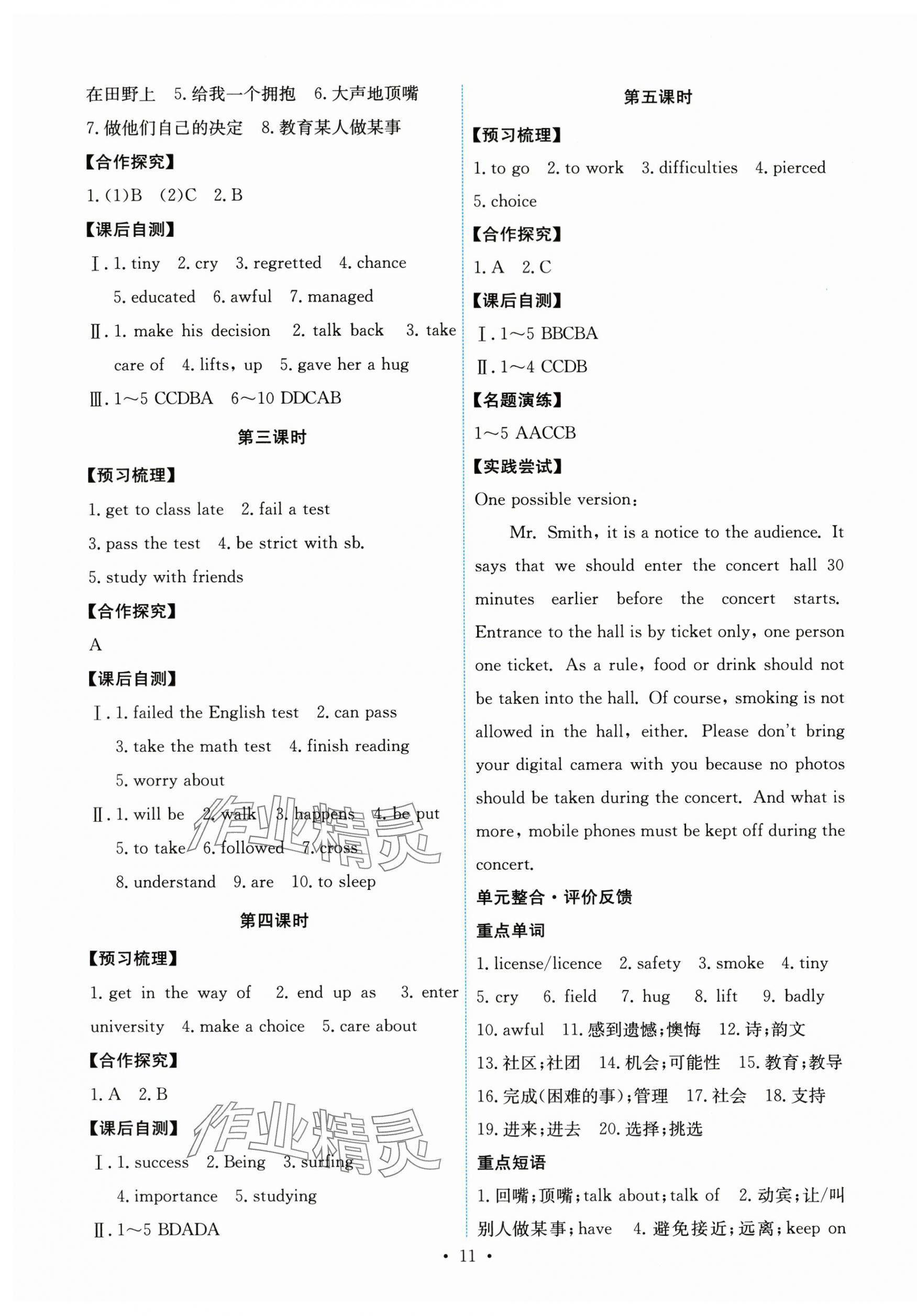 2025年能力培養與測試九年級英語全一冊人教版 第11頁