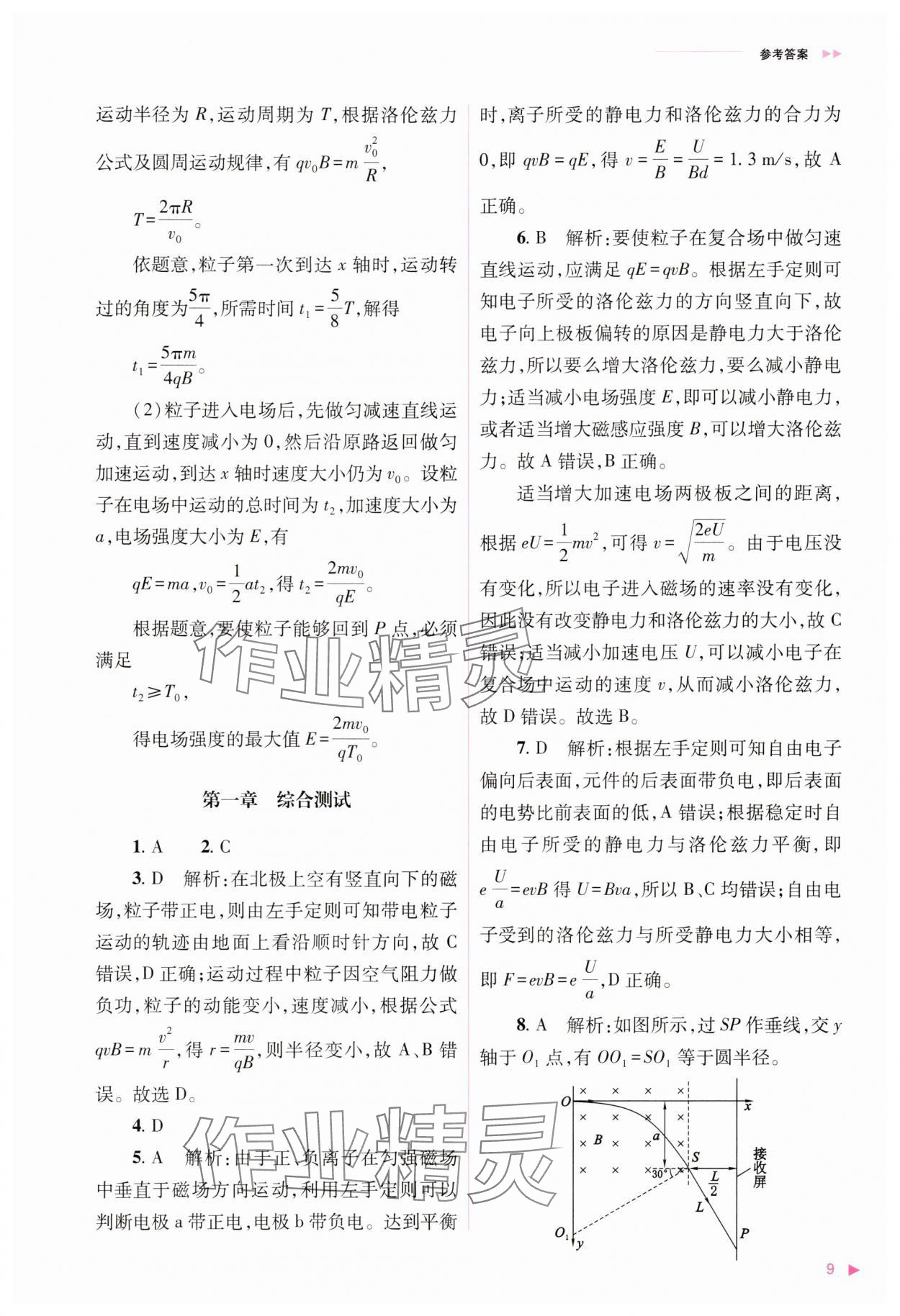 2025年普通高中新課程同步練習(xí)冊(cè)高中物理選擇性必修第二冊(cè)人教版 第9頁(yè)