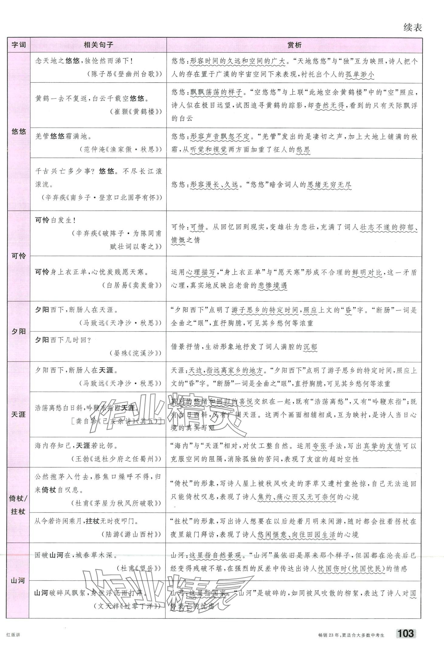 2024年火線100天語文中考云南專版 第103頁