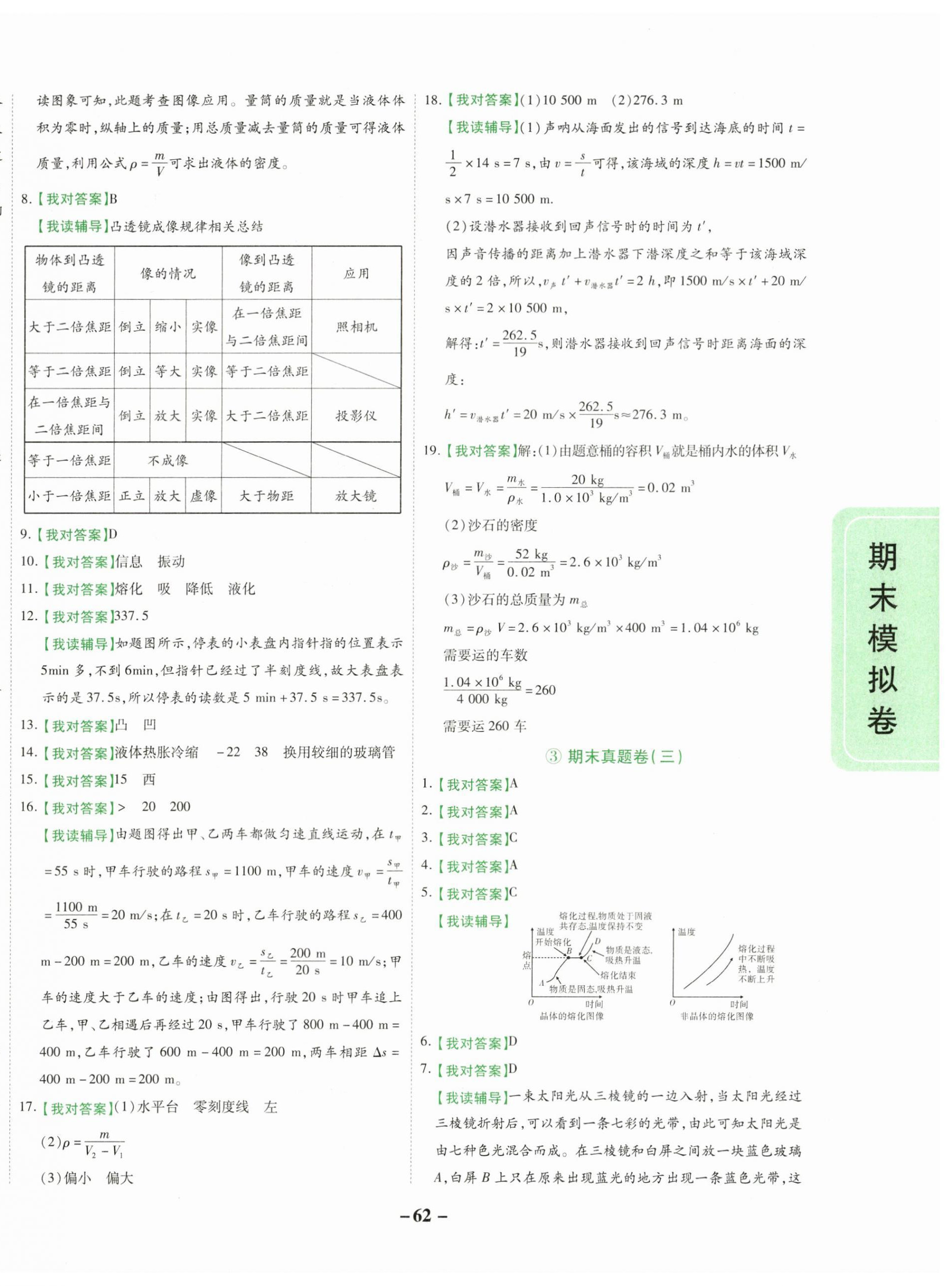 2024年一線調(diào)研期末模擬卷八年級(jí)物理上冊(cè)人教版 第2頁