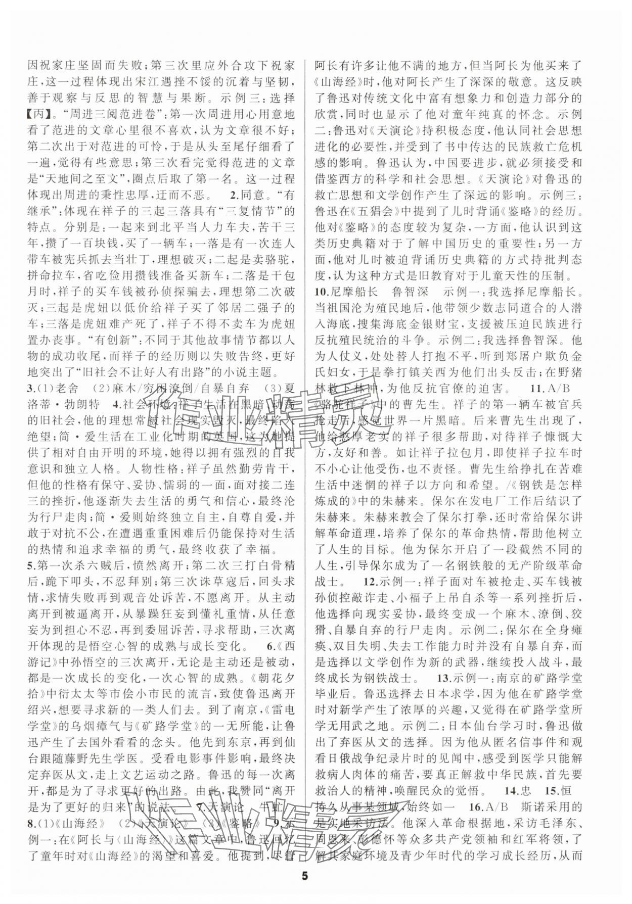 2025年中考高高手語文 第5頁