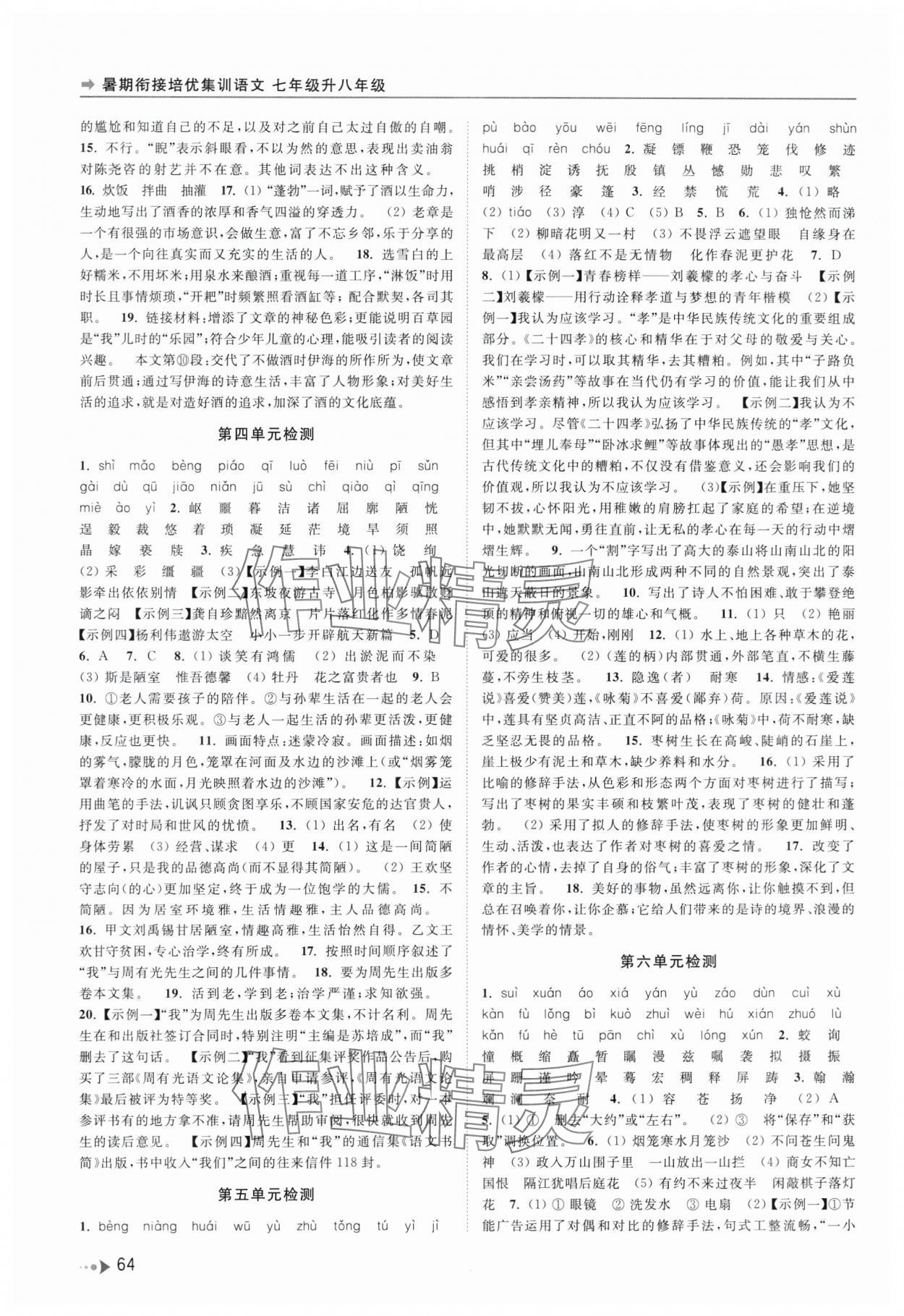 2025年暑期衔接培优集训七年级升八年级语文 第2页