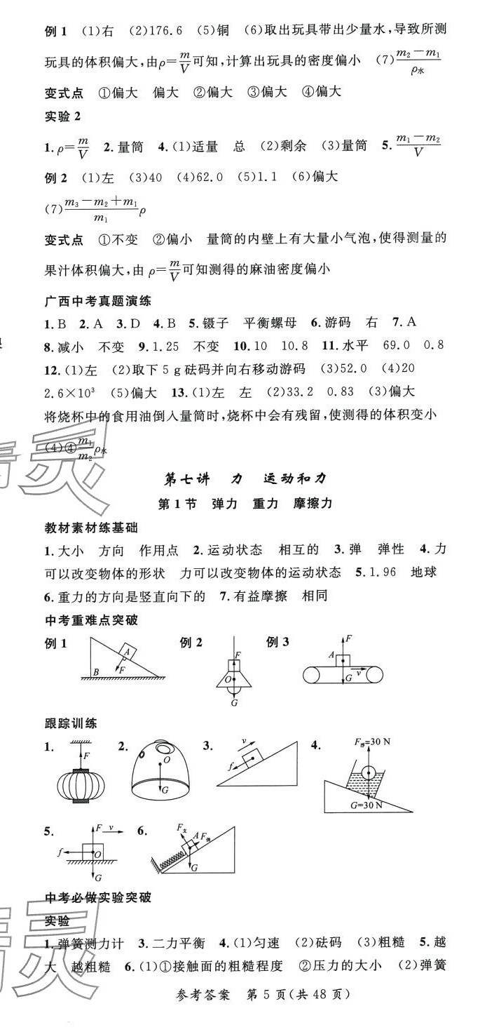 2024年鴻鵠志中考王物理中考廣西專版 第5頁