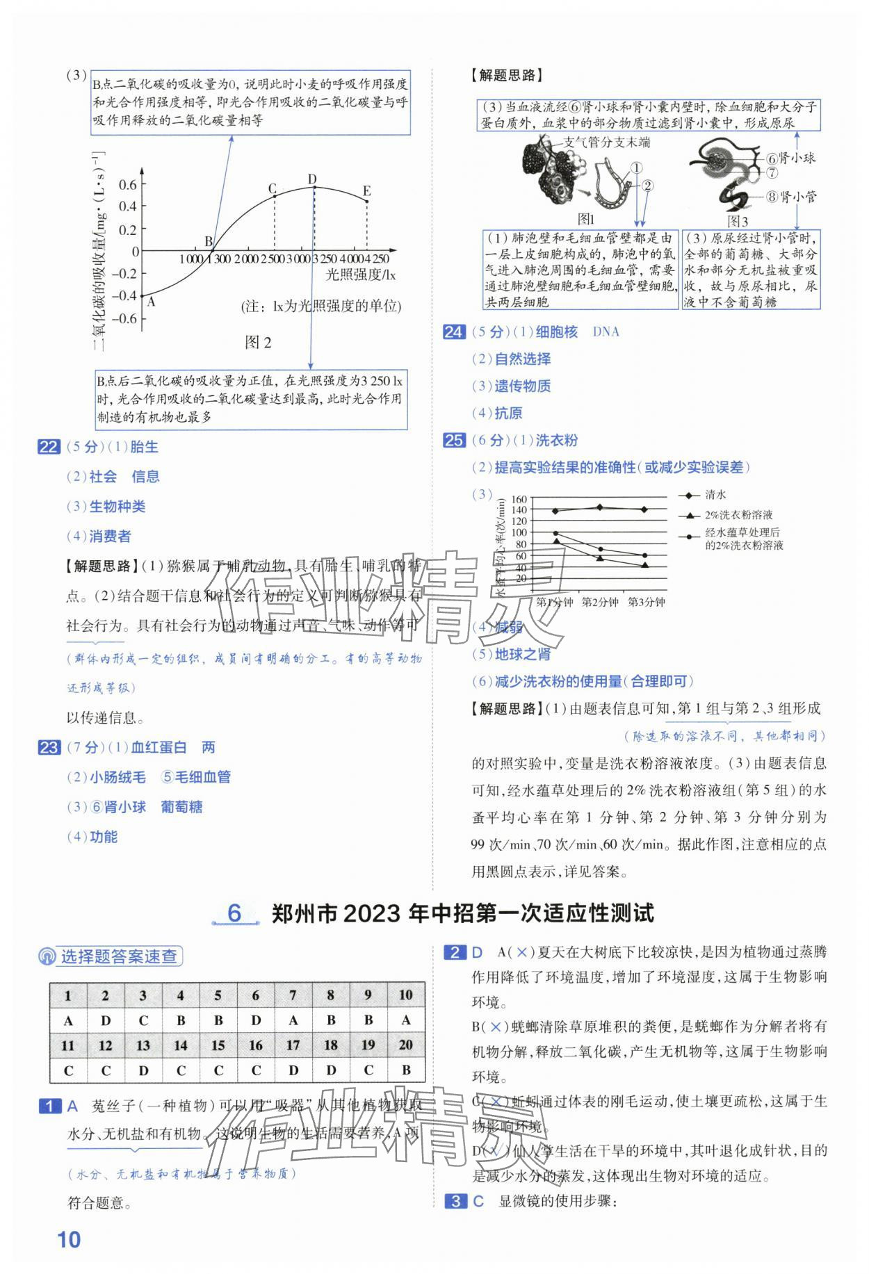 2024年金考卷45套汇编生物河南专版 第10页