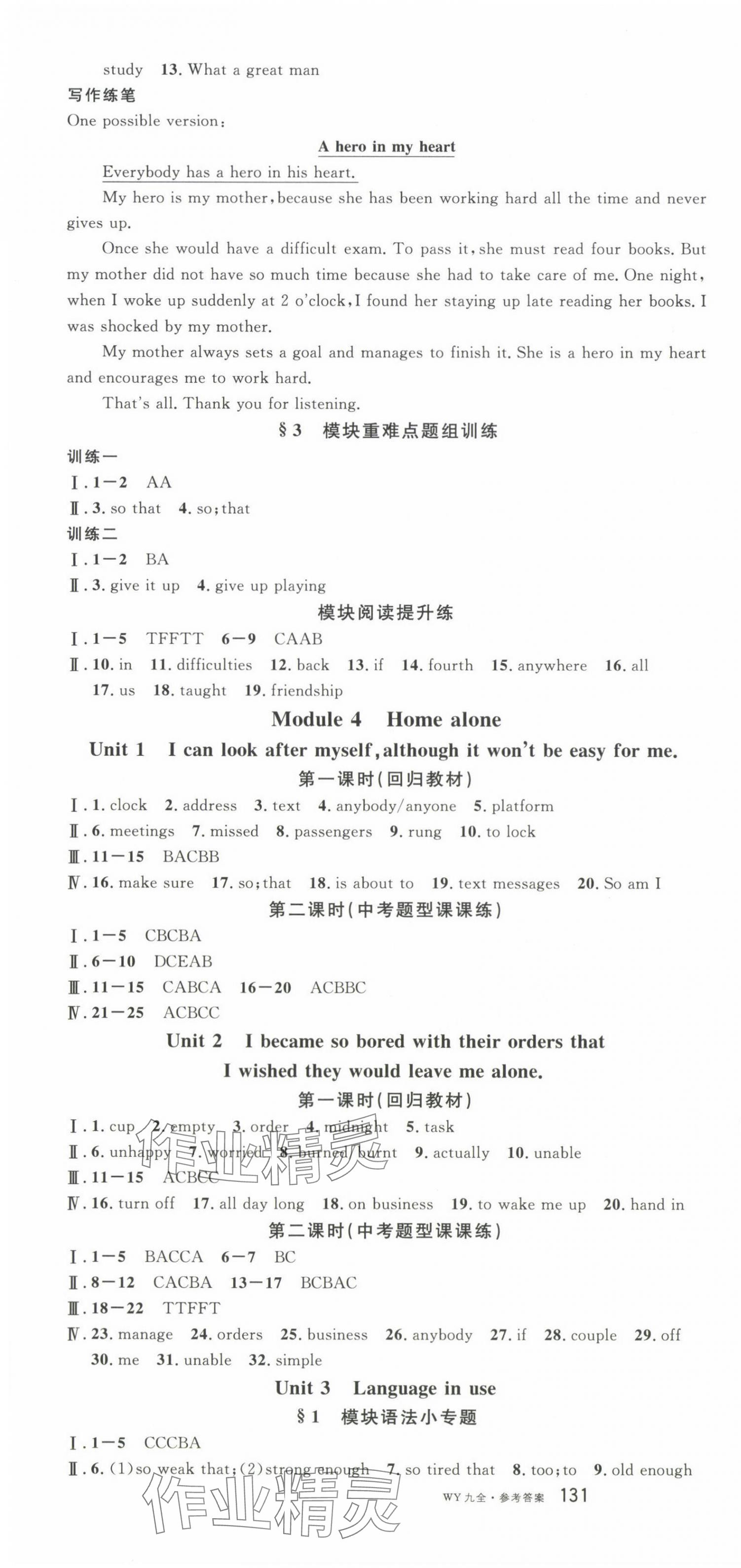 2024年名校課堂九年級(jí)英語全一冊(cè)外研版廣西專版 第4頁