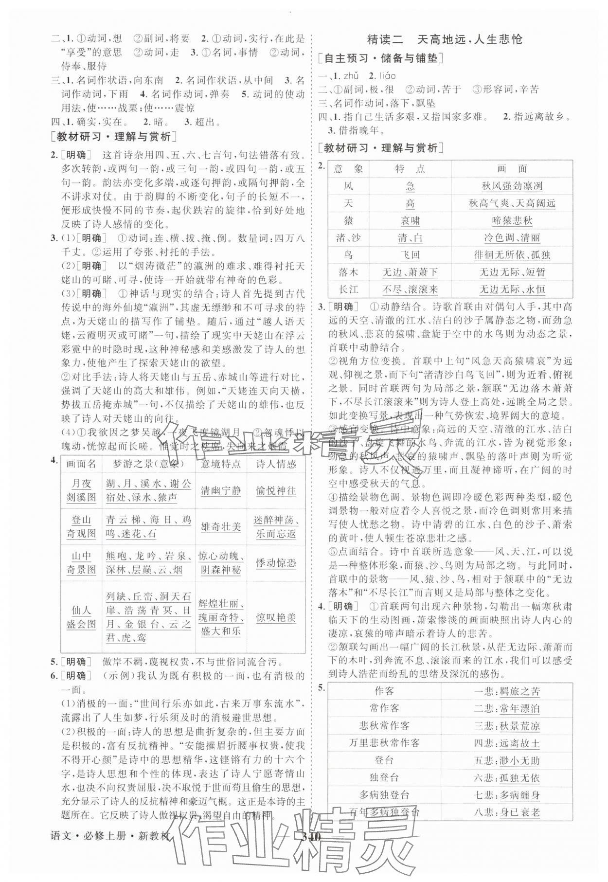 2025年高中同步创新课堂优化方案高中语文必修上册人教版 第10页