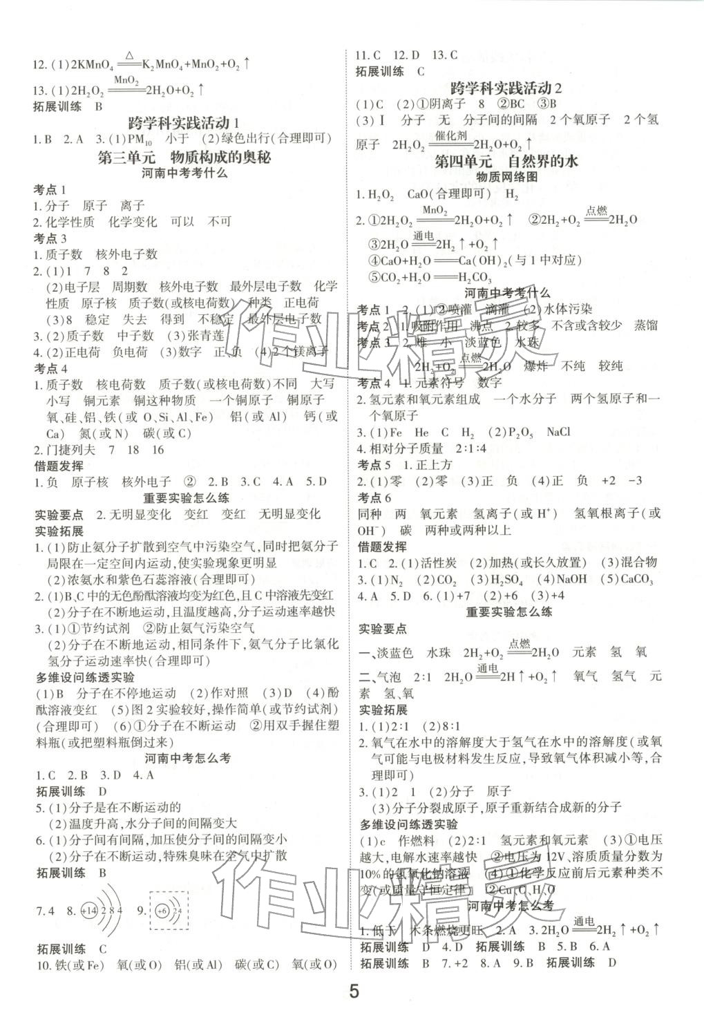 2026年领扬文化中考研究九年级化学河南专版&nbsp;第4页