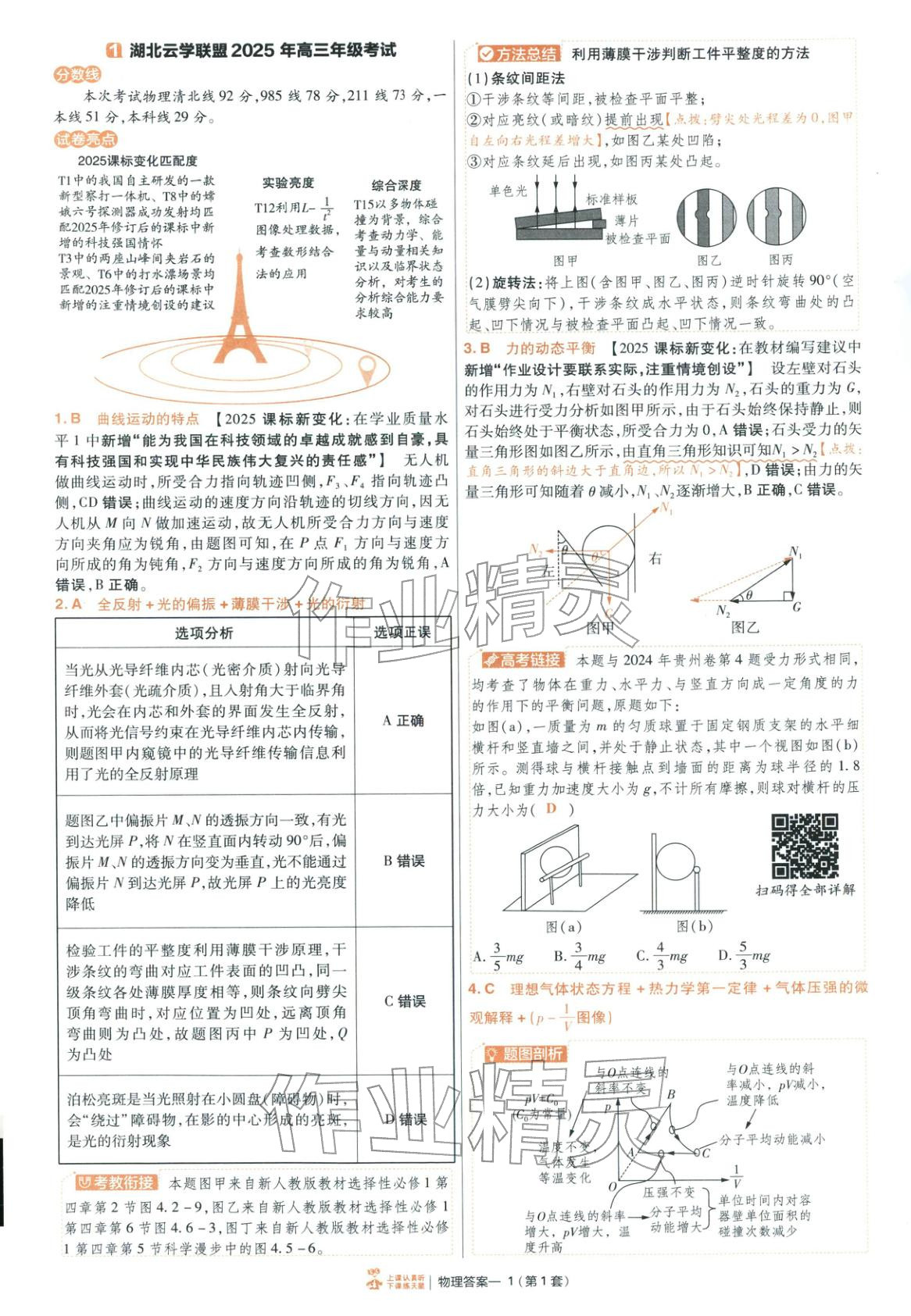2026年金考卷特快專遞高中物理 第1頁