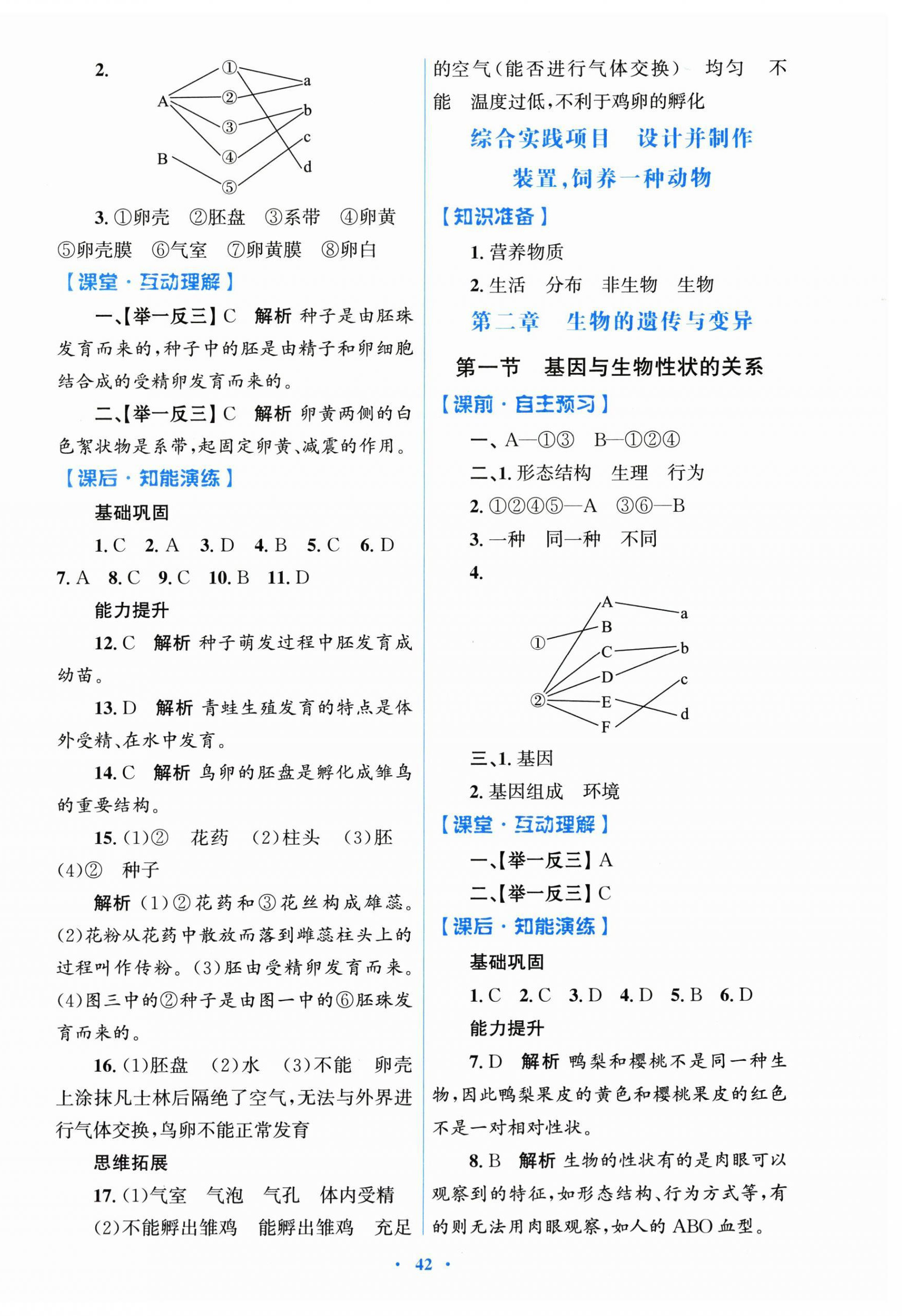2026年同步测控优化设计八年级生物下册人教精编版&nbsp;第2页