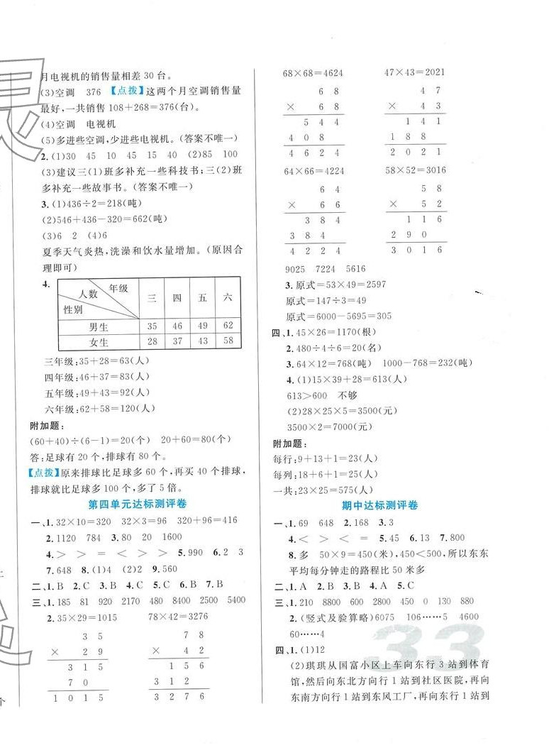 2024年黄冈培优三年级数学下册人教版 第2页