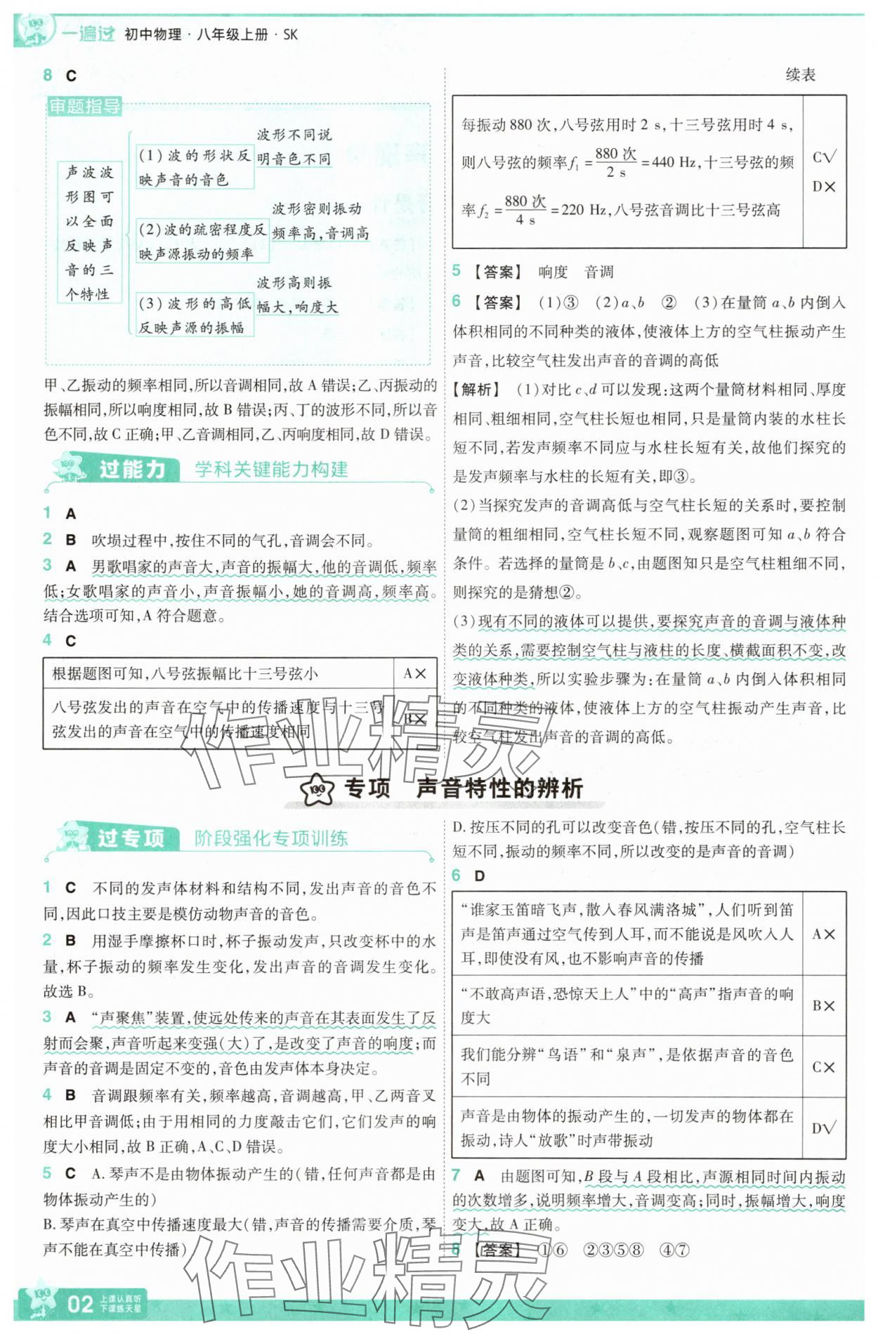 2025年一遍過八年級物理上冊蘇科版 第2頁
