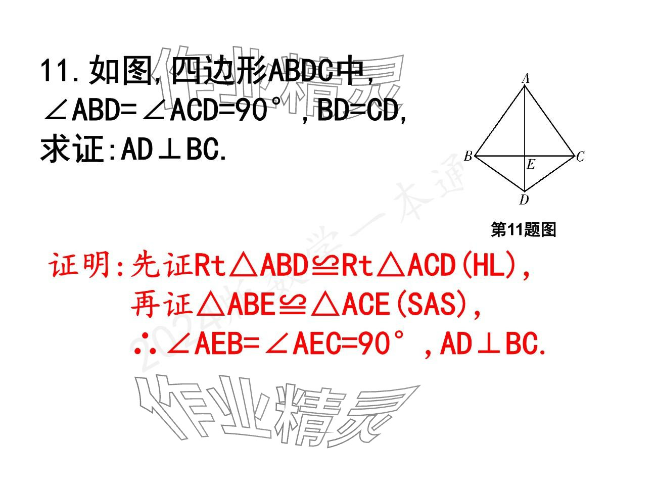 2025年一本通武漢出版社八年級(jí)數(shù)學(xué)下冊(cè)北師大版精簡版 參考答案第49頁