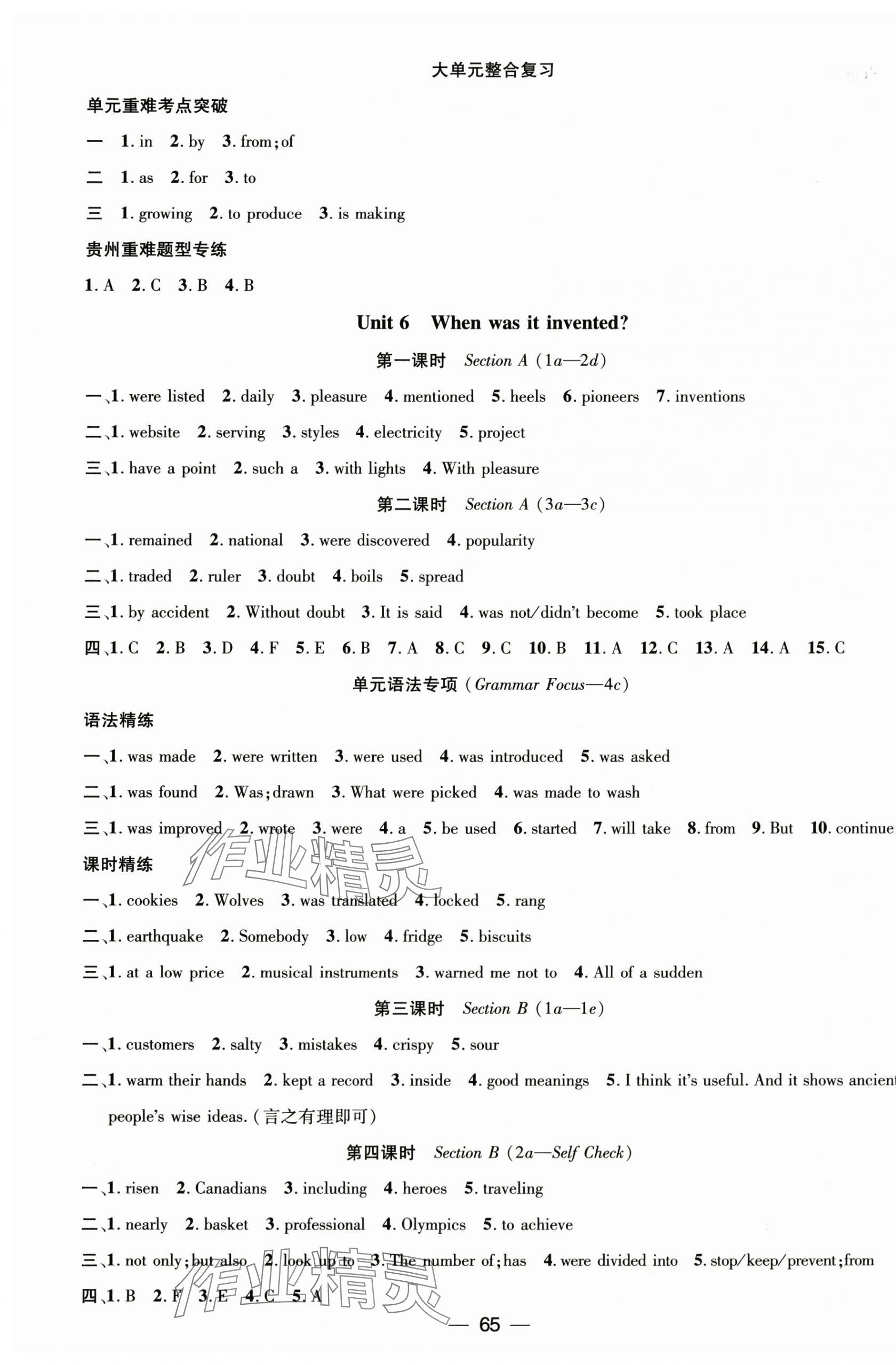 2025年新课标同步单元练习九年级英语全一册人教版贵州专版 第9页