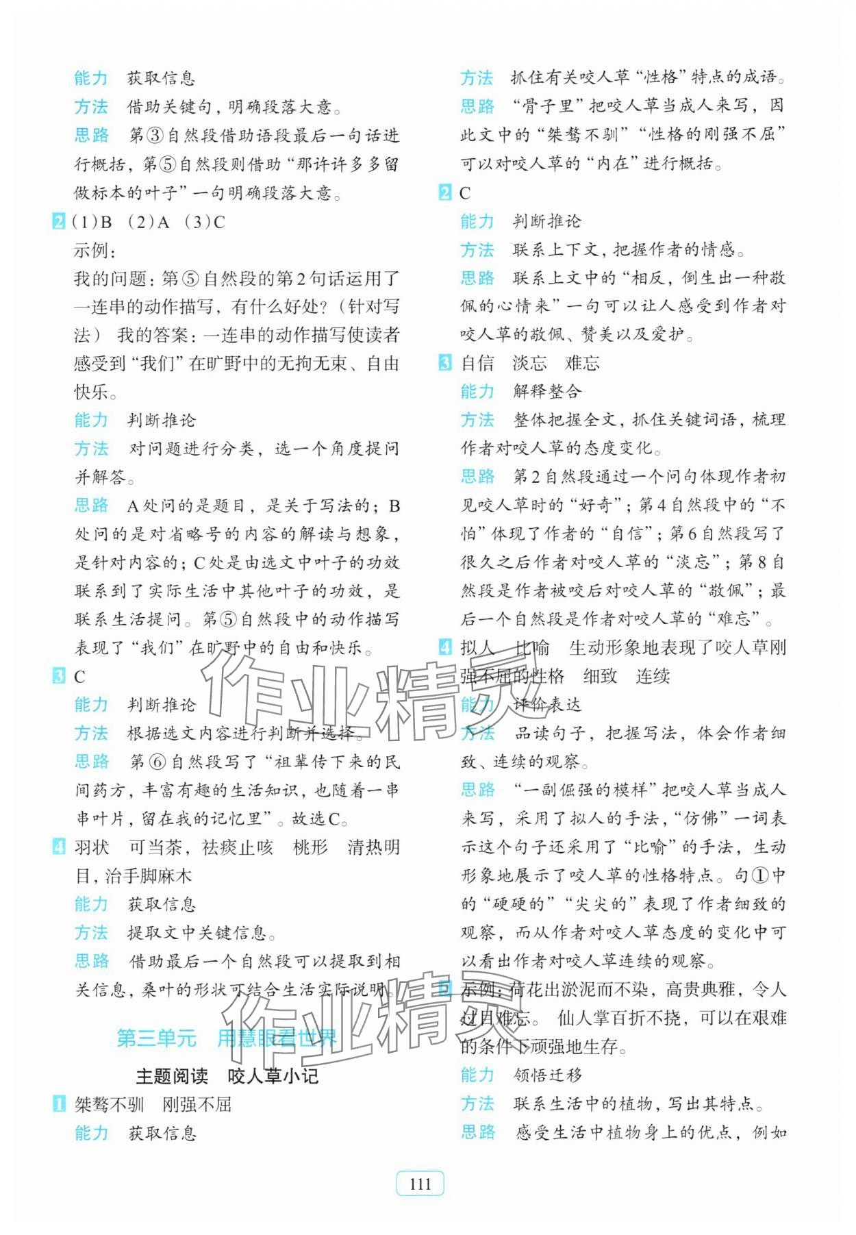 2025年知行合阅读主题拓展训练四年级上册人教版 第7页
