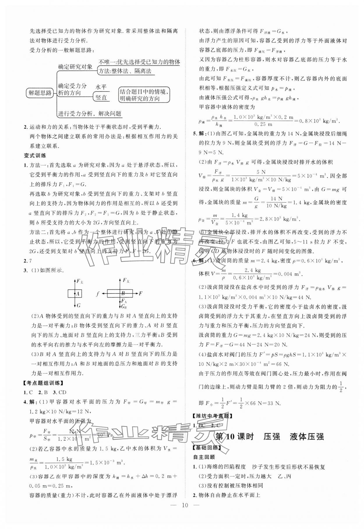 2025年优加学案赢在中考物理潍坊专版 第10页