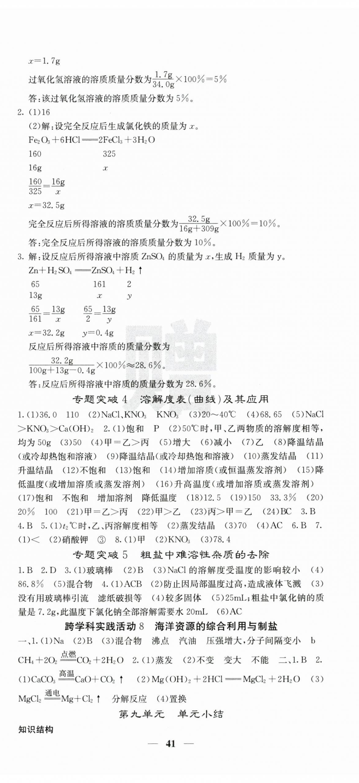 2025年課堂點睛九年級化學下冊人教版 第5頁