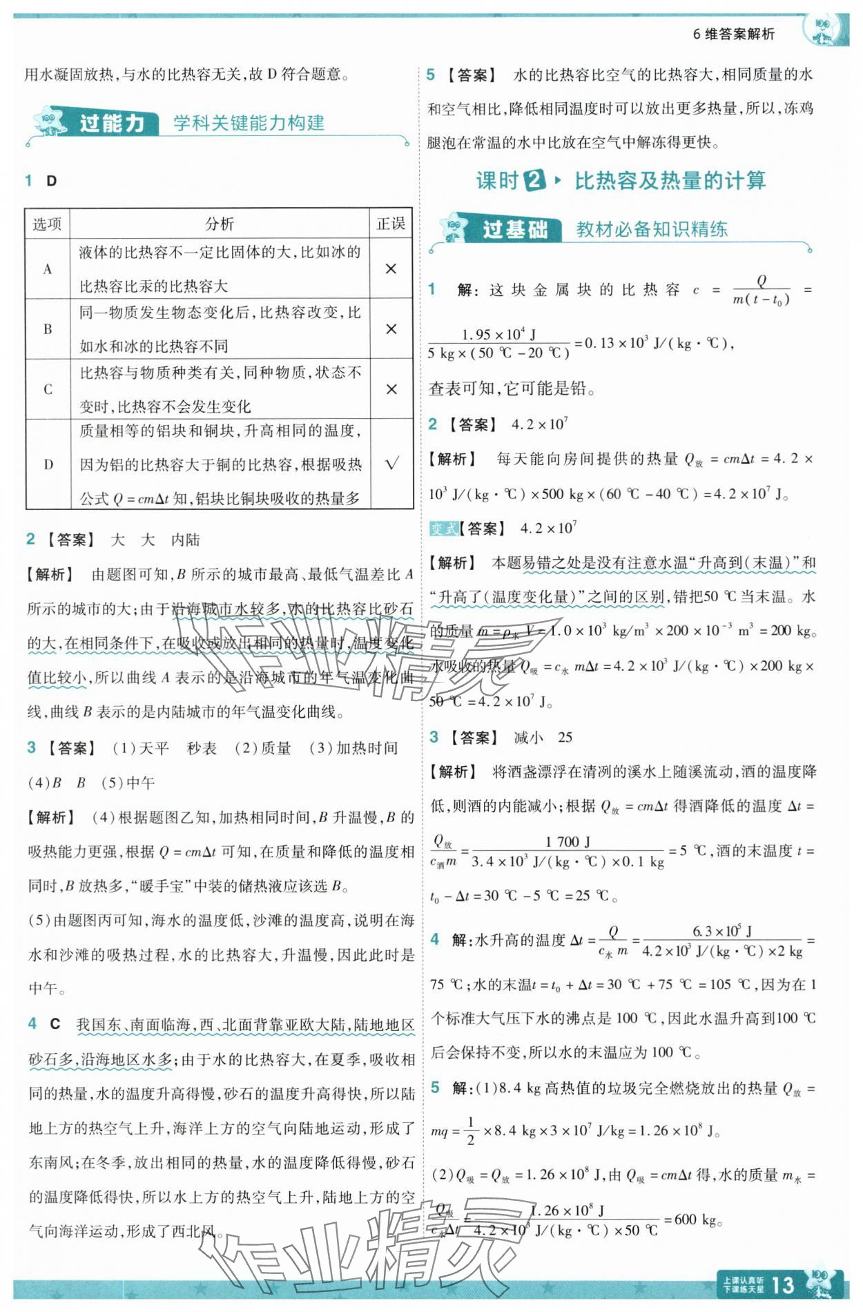 2025年一遍過九年級物理全一冊滬粵版 第13頁