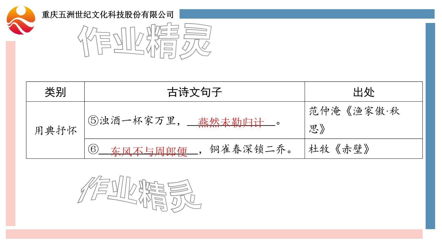 2024年學(xué)習(xí)指要綜合本九年級(jí)語文 參考答案第7頁