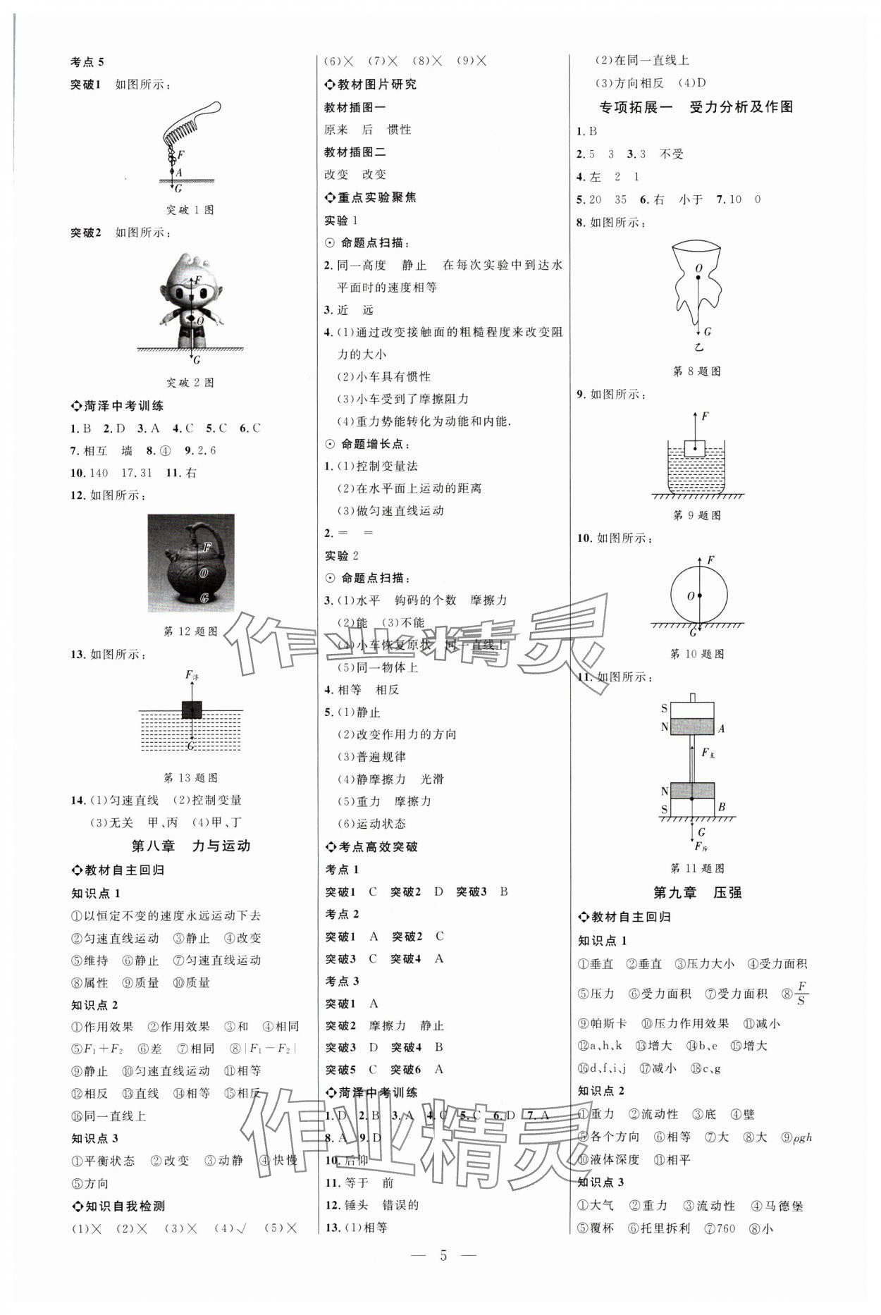 2025年全程導(dǎo)航初中總復(fù)習(xí)物理教科版菏澤專版 第5頁