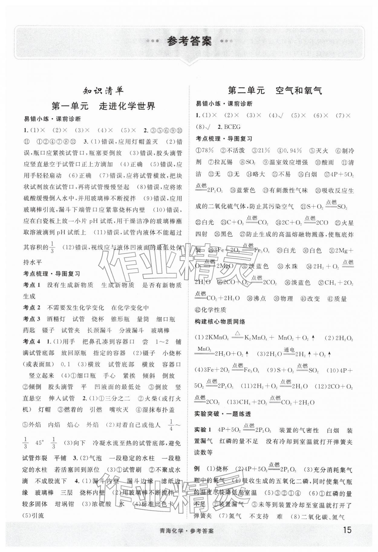 2026年火线100天化学青海专版&nbsp;第1页