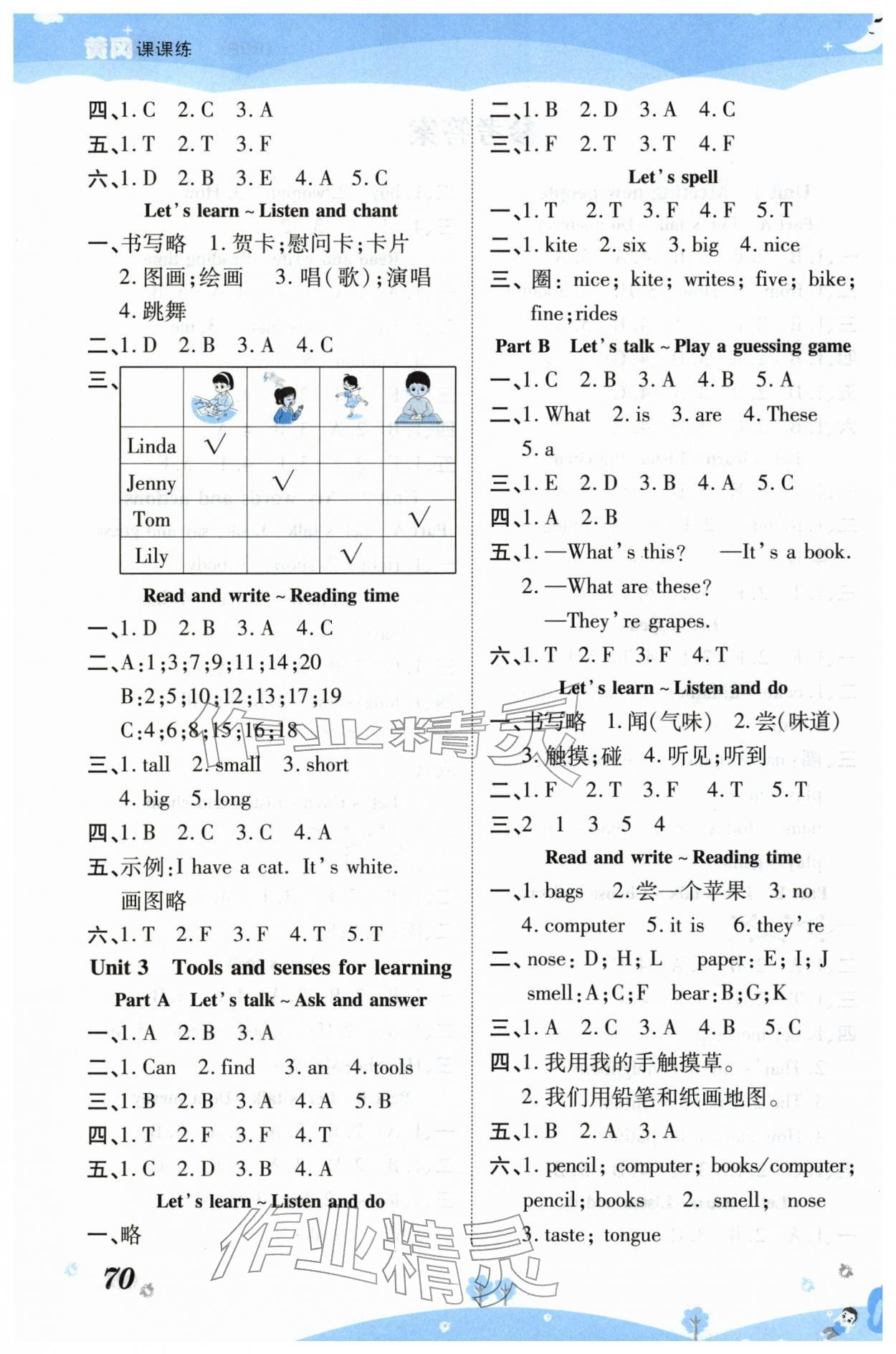 2026年黄冈课课练三年级英语下册人教版&nbsp;第2页