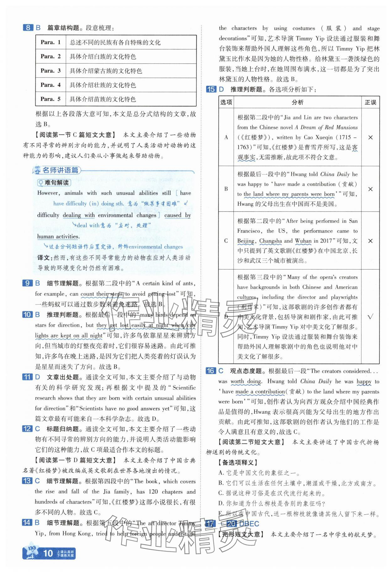 2025年金考卷中考45套匯編英語遼寧專版 參考答案第10頁