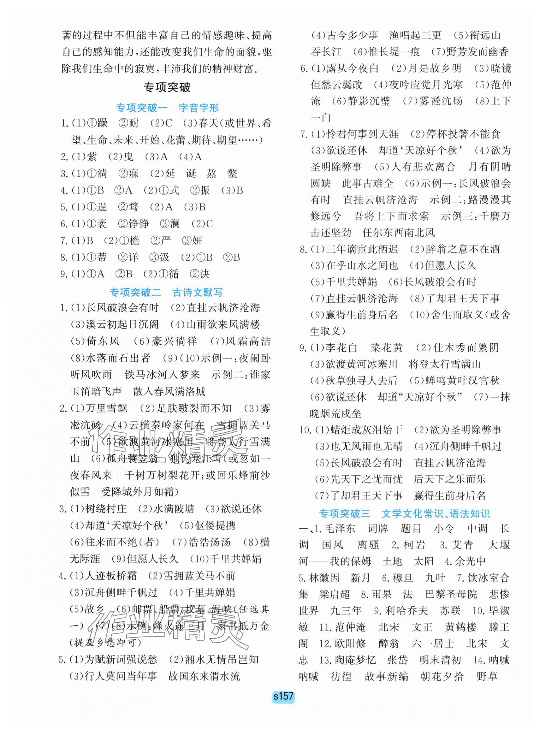 2025年初中全程阶段测评卷九年级语文上册人教版&nbsp;第13页