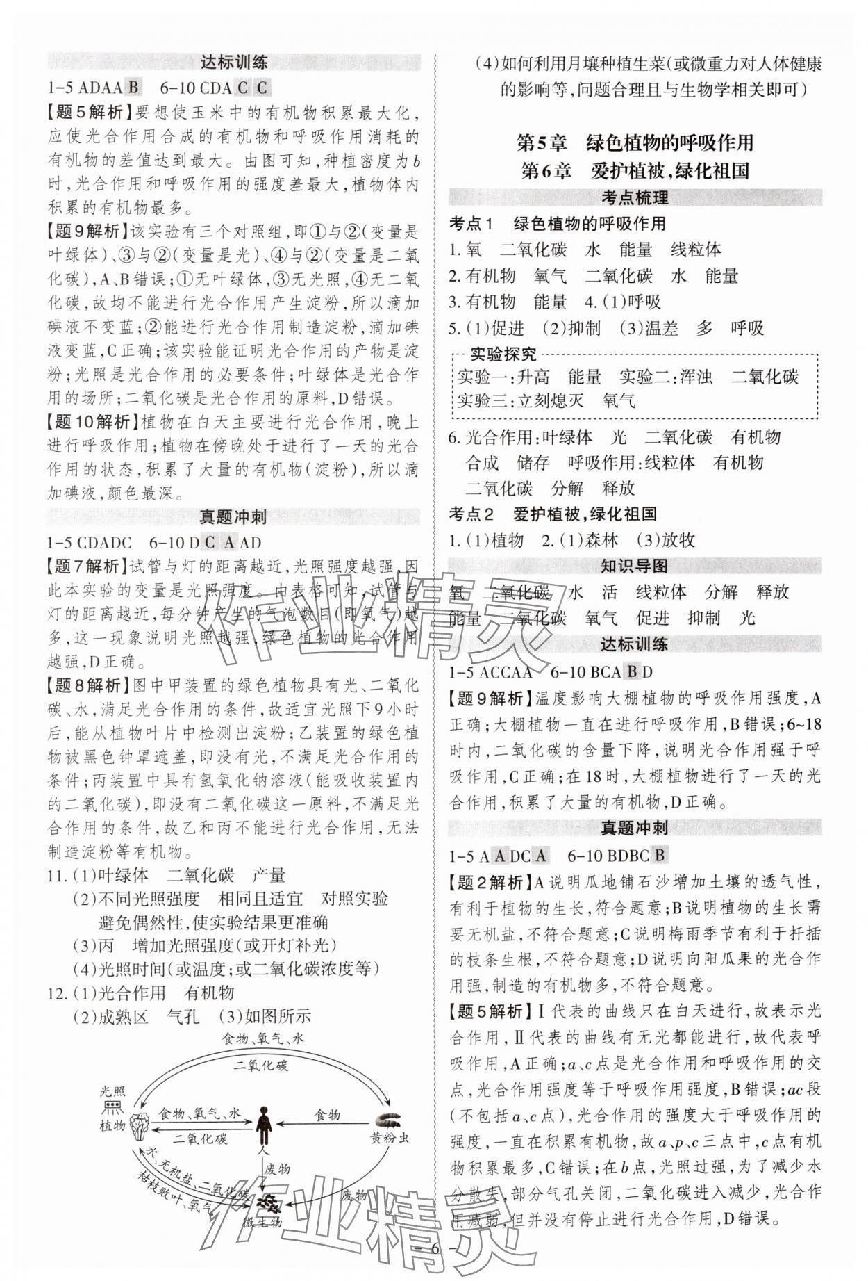 2025年中考冲刺生物广东专版 第6页