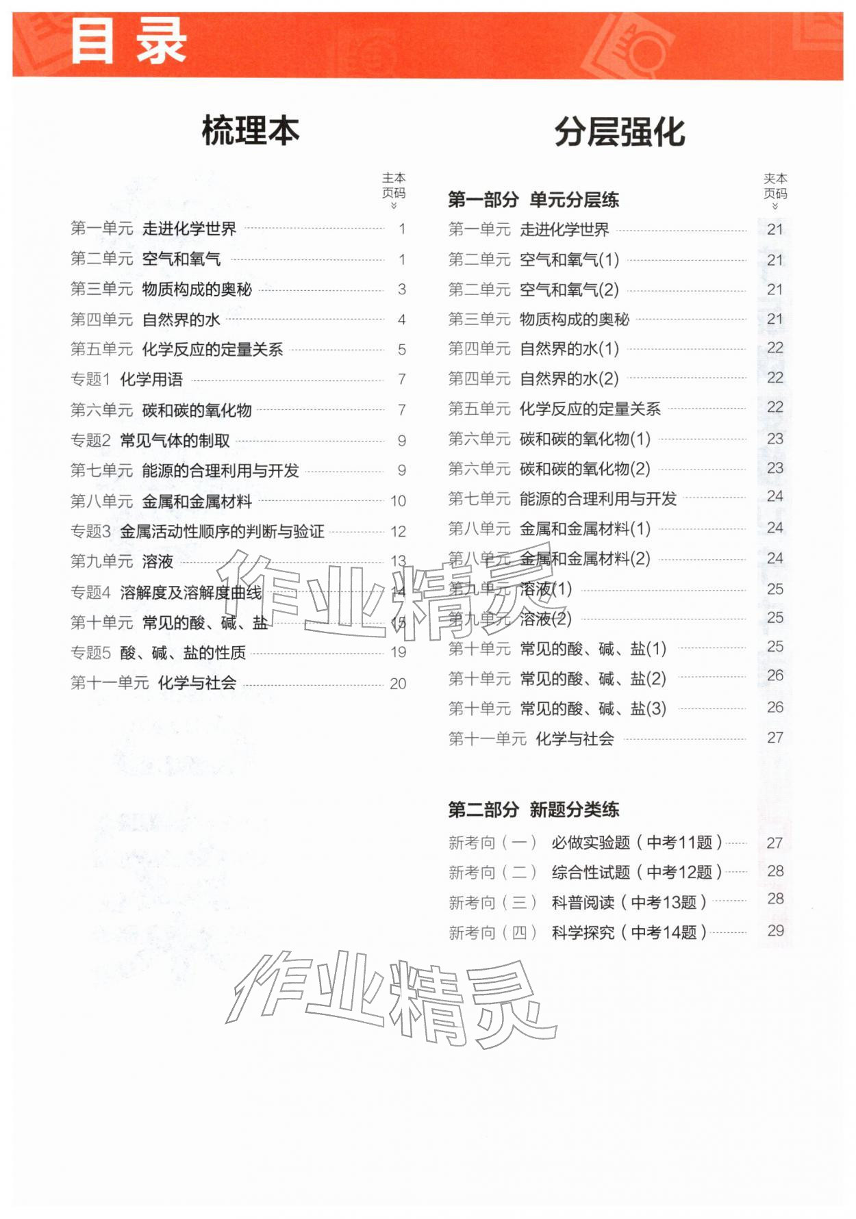 2026年领跑中考1轮总复习教材1考点复习化学辽宁专版&nbsp;第2页