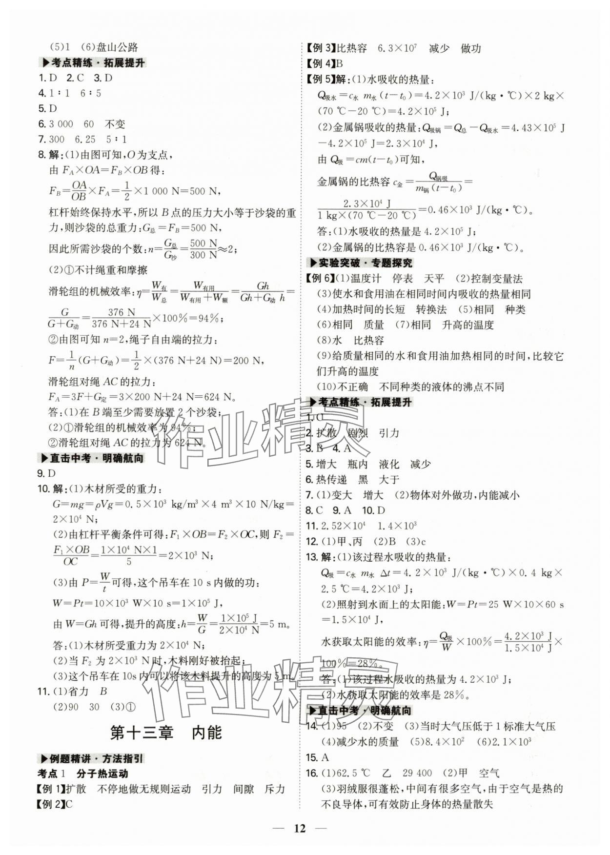 2024年直擊中考物理深圳專版 第12頁