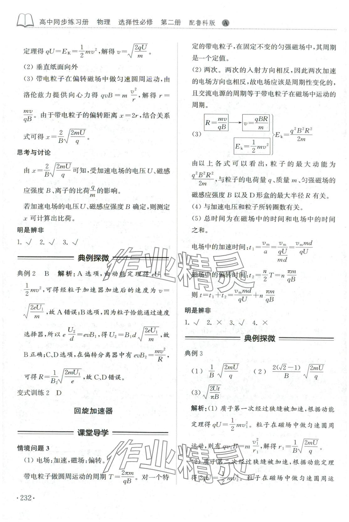 2025年同步練習冊山東科學技術出版社高中物理選擇性必修第二冊魯科版 第12頁