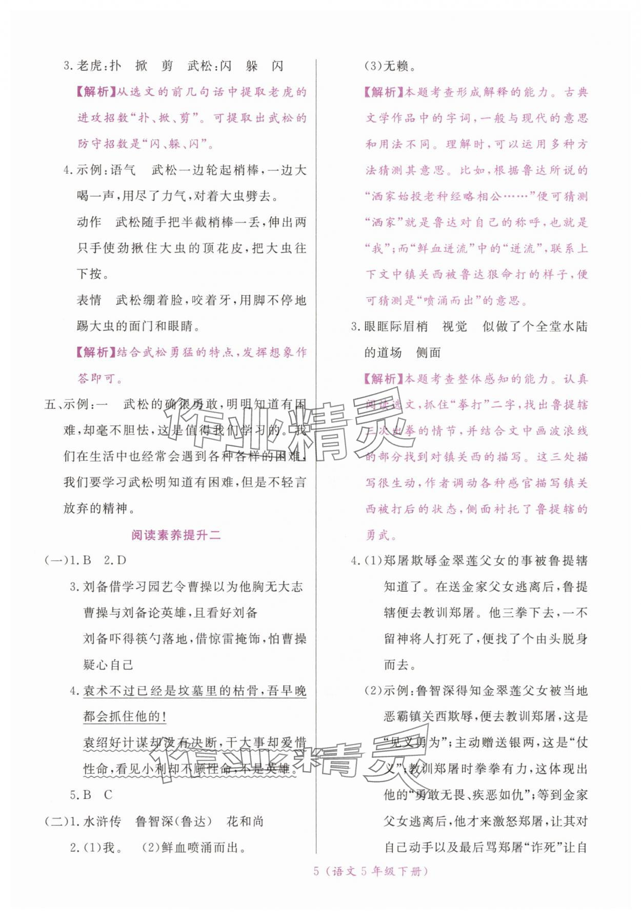 2025年揚(yáng)帆天天練五年級(jí)語(yǔ)文下冊(cè)人教版 第5頁(yè)