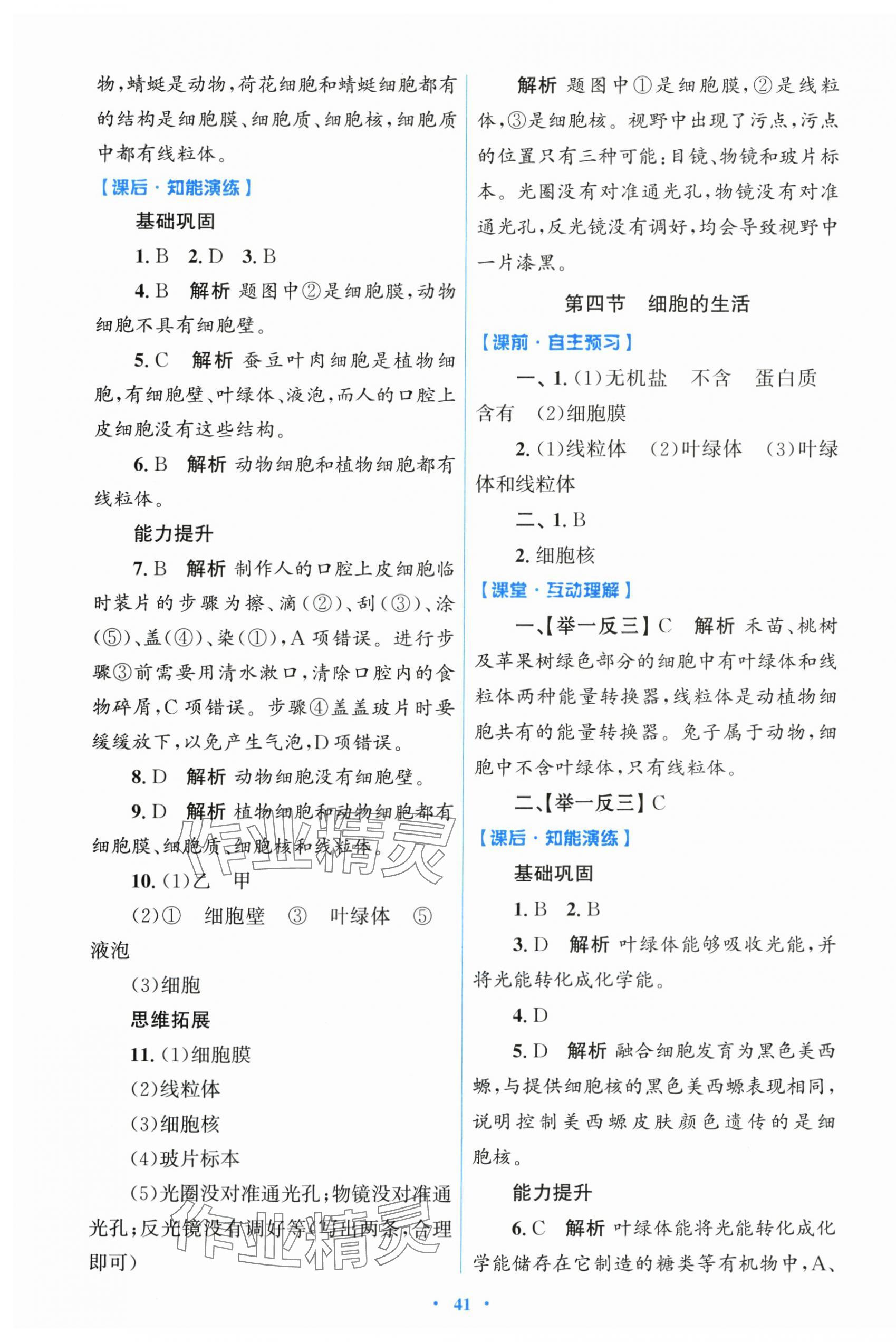 2025年同步測控優化設計七年級生物上冊人教版精編版云南專版&nbsp;第5頁
