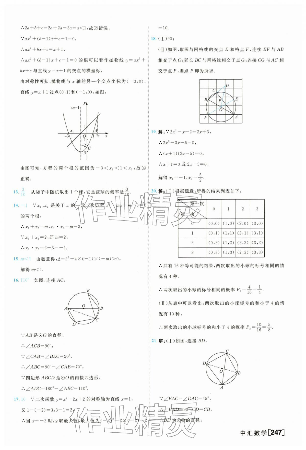 2026年一飞冲天中考模拟试题汇编数学&nbsp;参考答案第23页