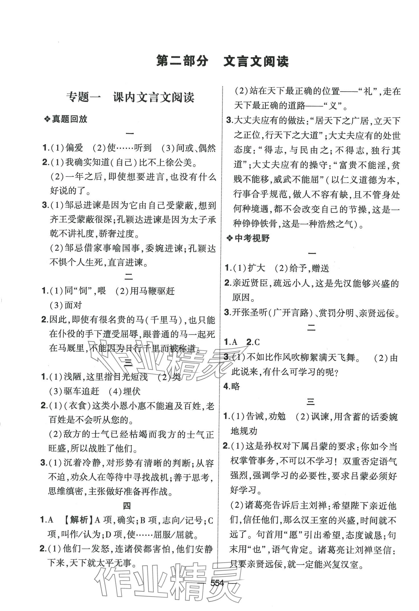 2024年創(chuàng)新A+中考總復習語文廣東專版 第26頁