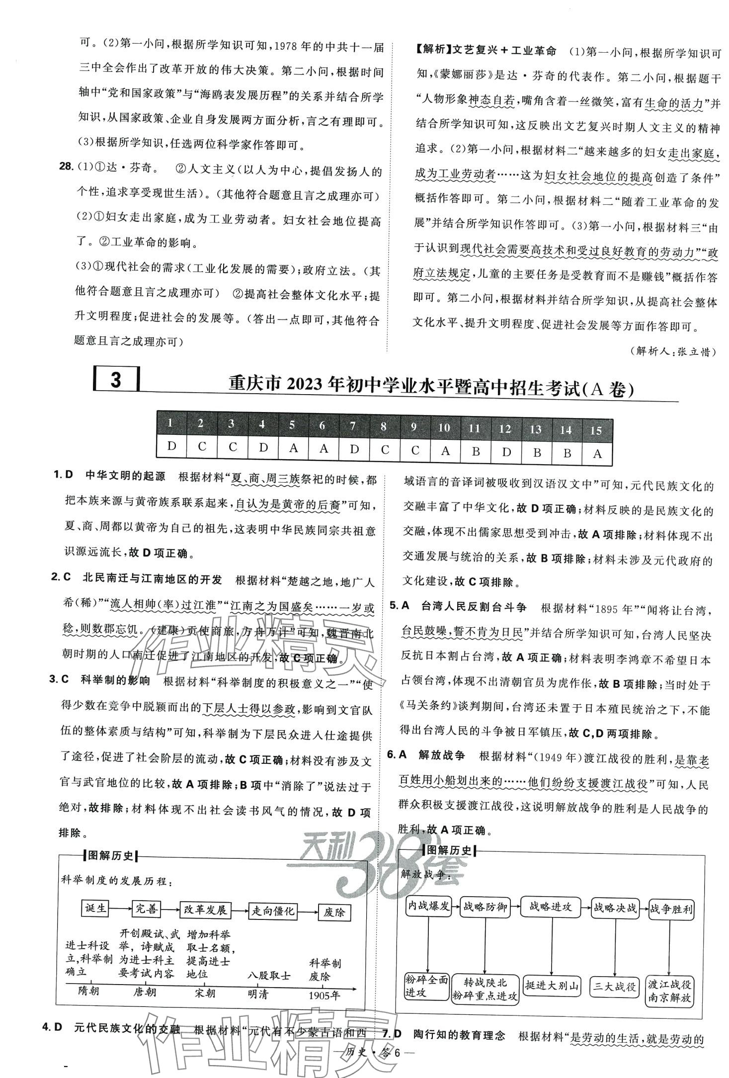 2024年天利38套新課標(biāo)全國中考試題精選歷史中考 第8頁