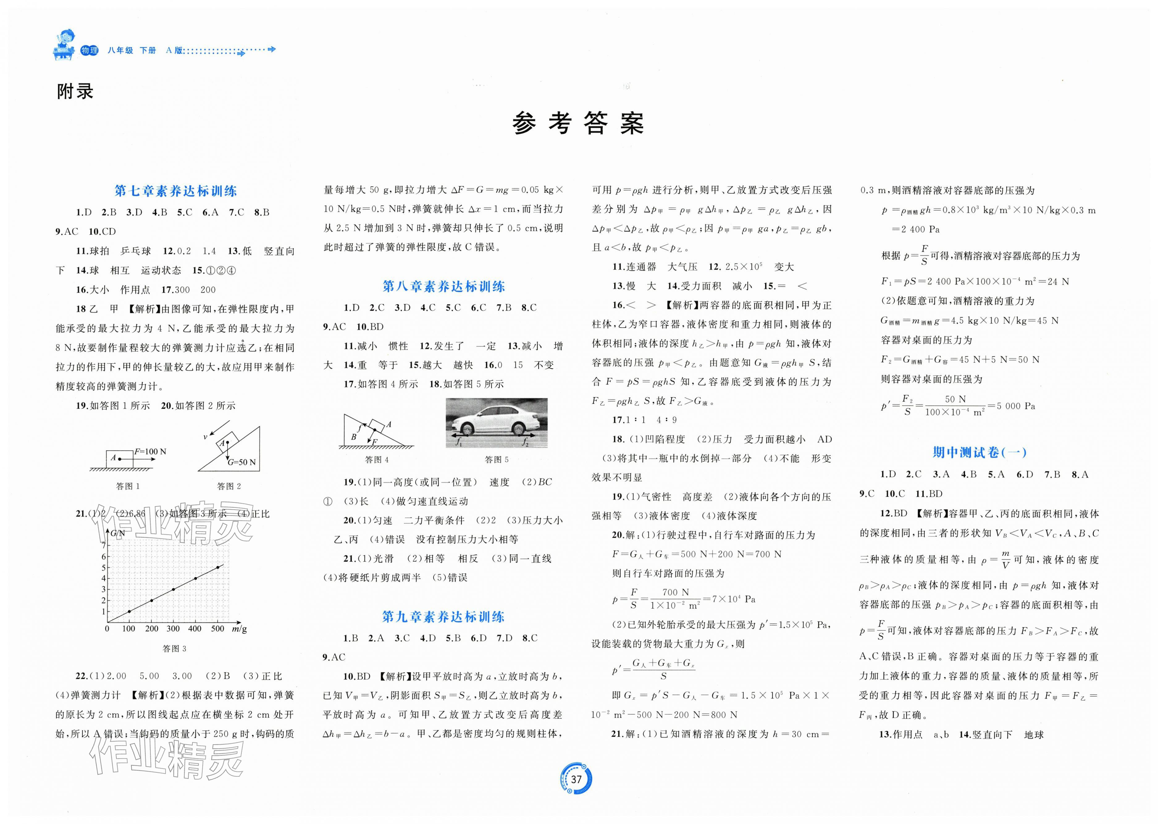 2026年新课程学习与测评单元双测八年级物理下册人教版&nbsp;第1页