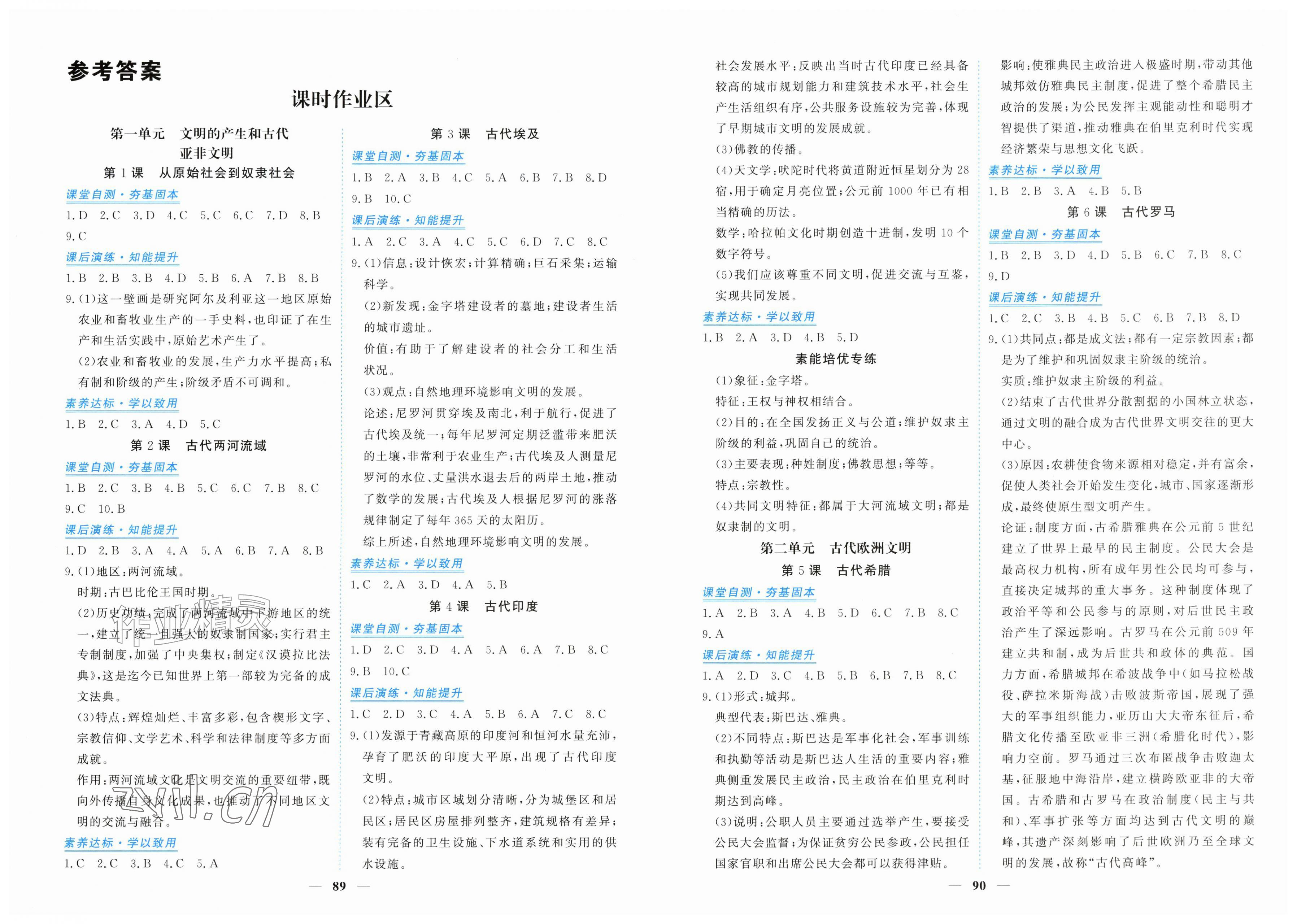 2026年新坐标同步练习九年级历史上册人教版青海专用&nbsp;第1页