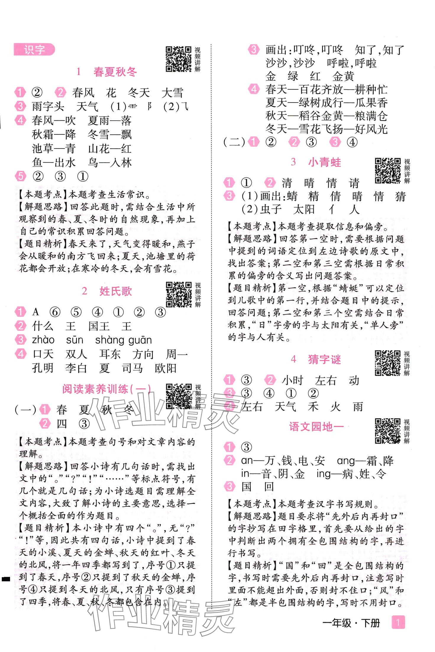 2024年培優(yōu)三好生一年級(jí)語(yǔ)文下冊(cè)人教版福建專版 第1頁(yè)