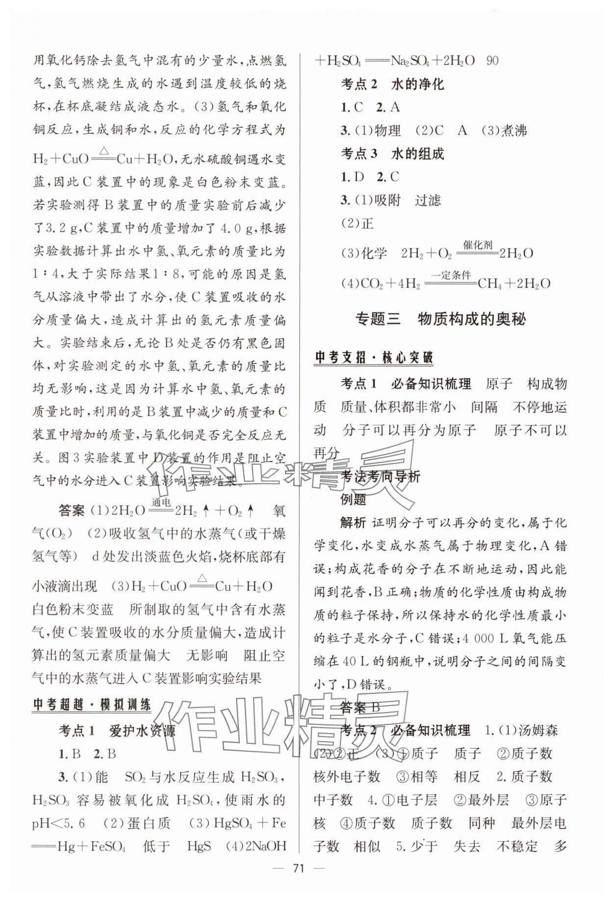 2025年初中總復習手冊北京師范大學出版社化學 第3頁