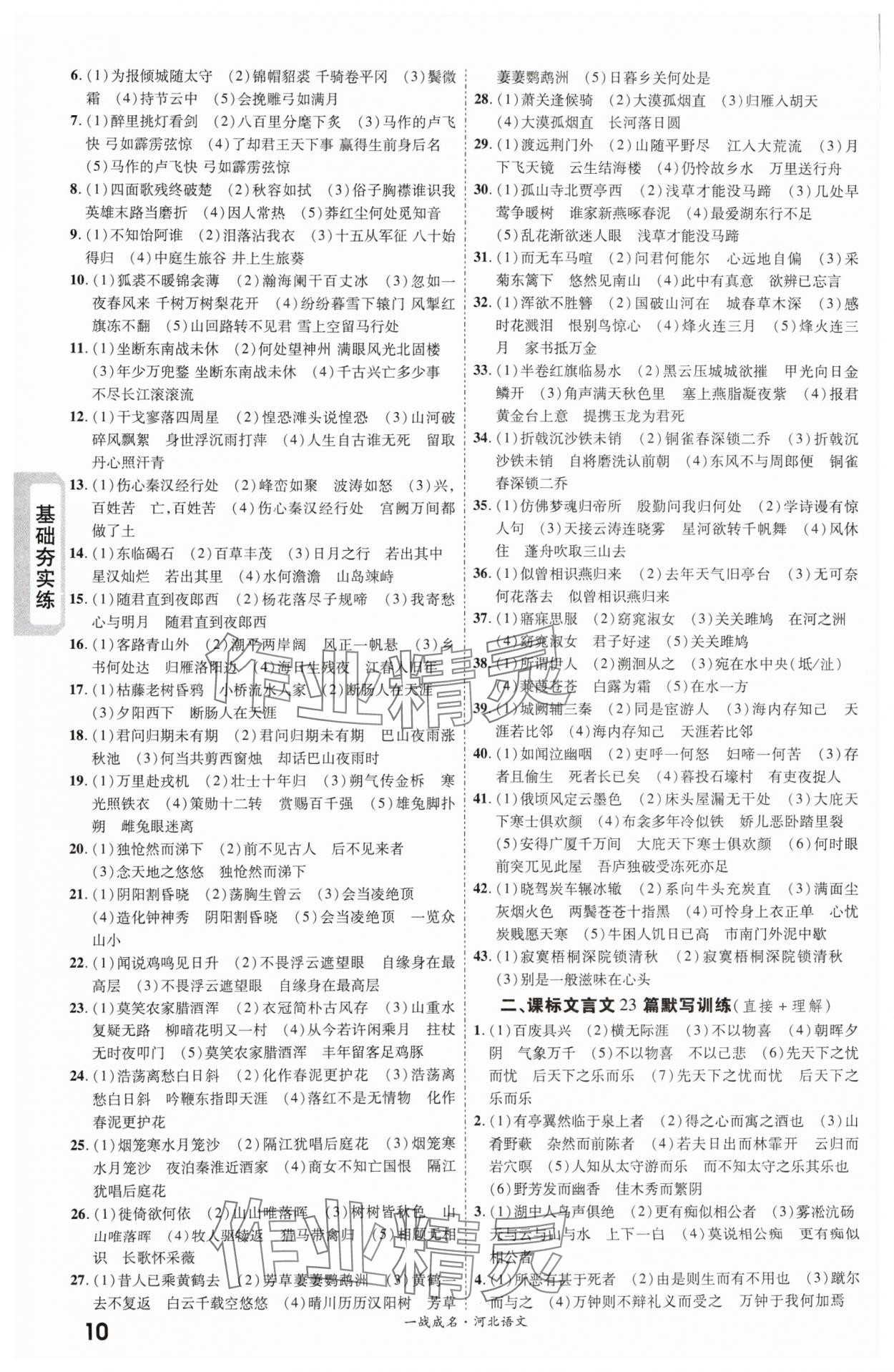 2024年一战成名考前新方案语文河北专版 第10页