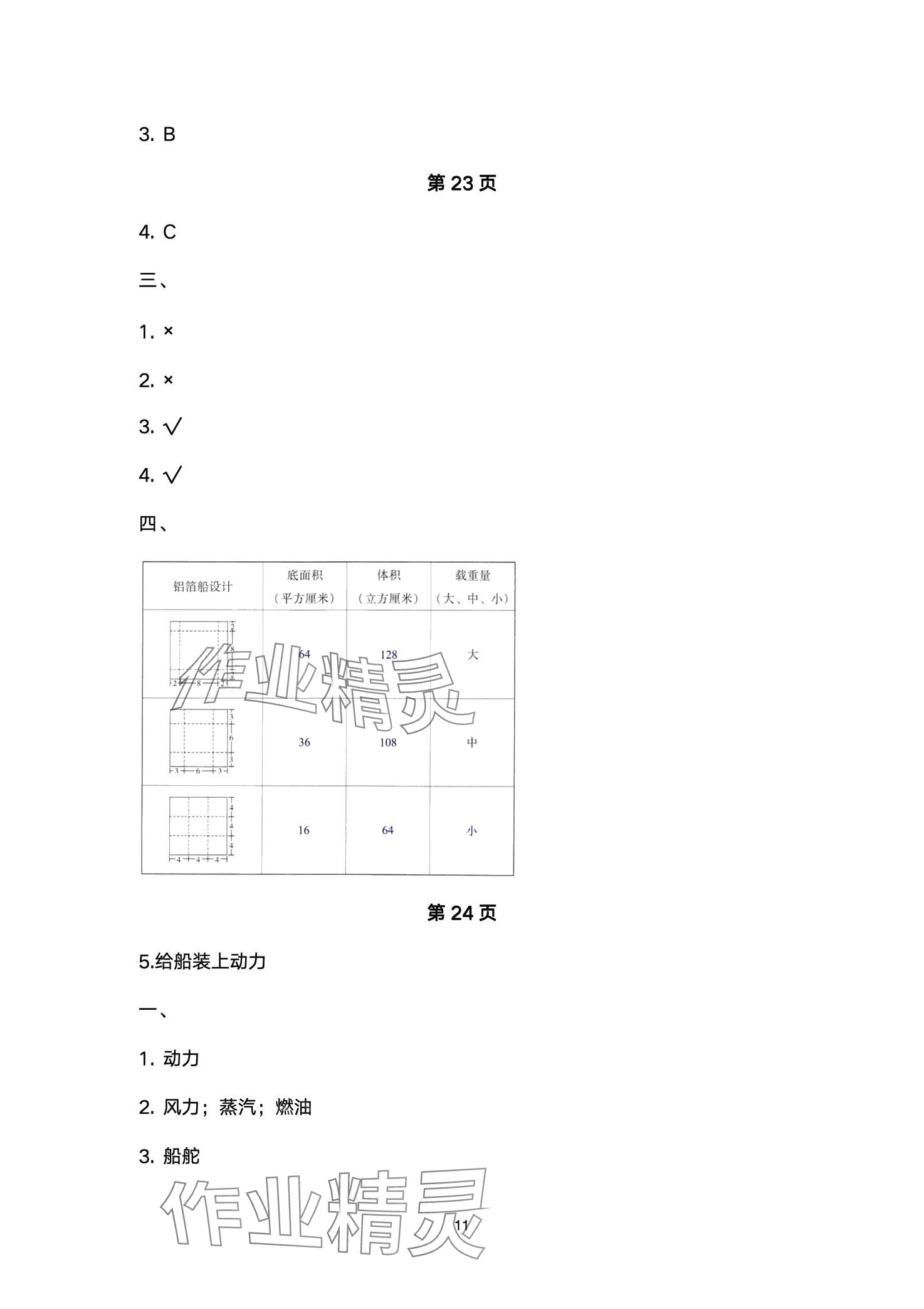 2024年云南省標準教輔同步指導訓練與檢測五年級科學下冊教科版 第11頁