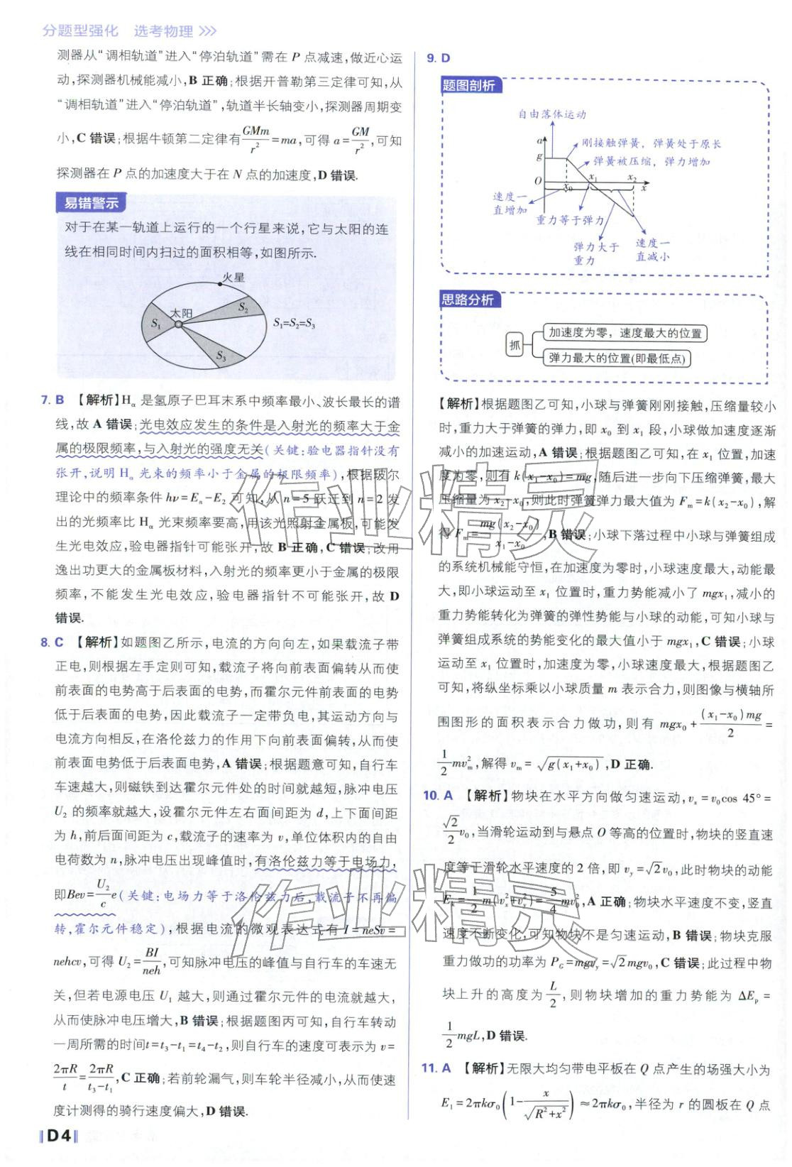 2026年高考必刷題分題型強(qiáng)化物理江蘇專(zhuān)版&nbsp;參考答案第4頁(yè)