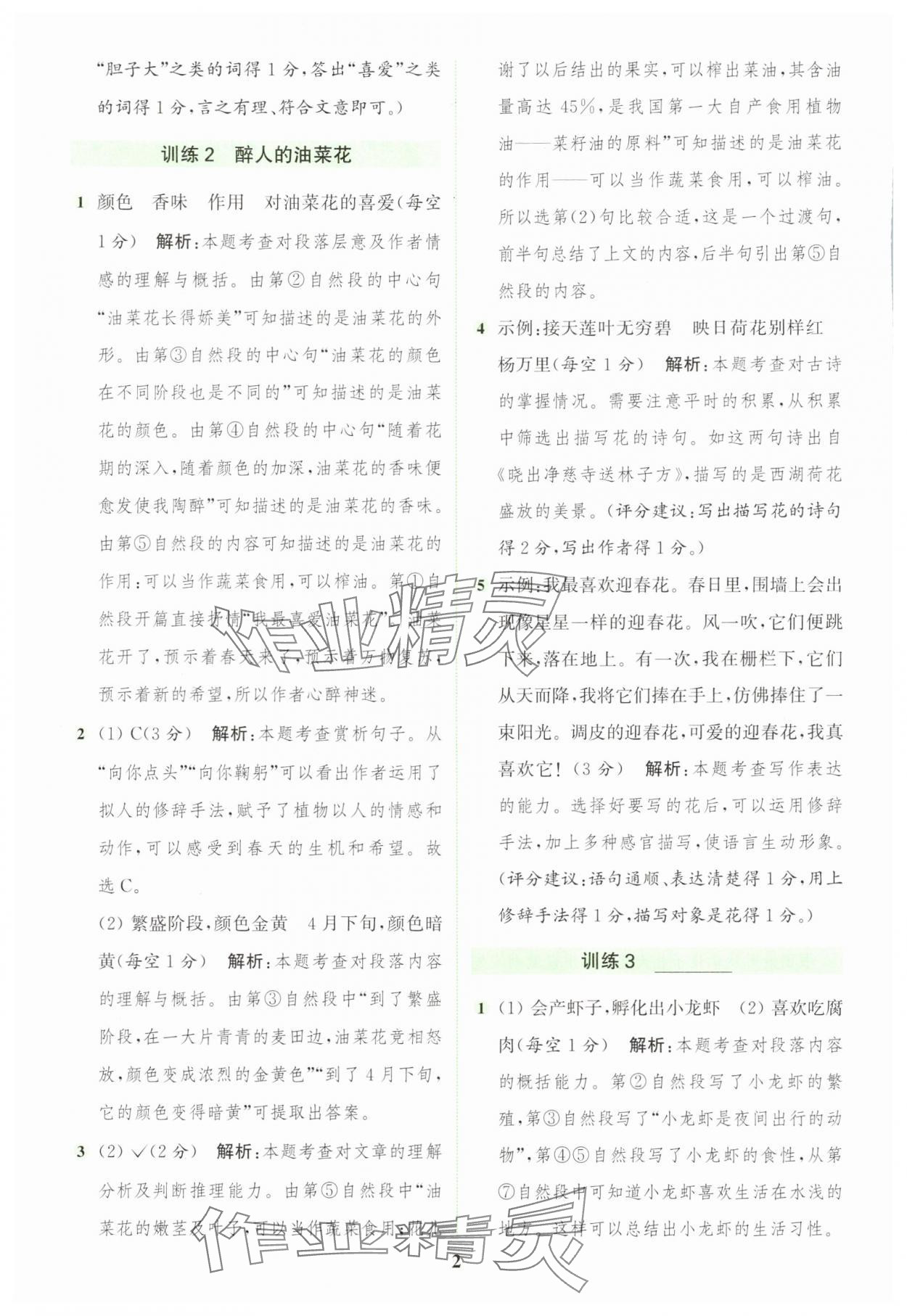 2025年通城学典组合训练三年级语文下册人教版浙江专版 第2页