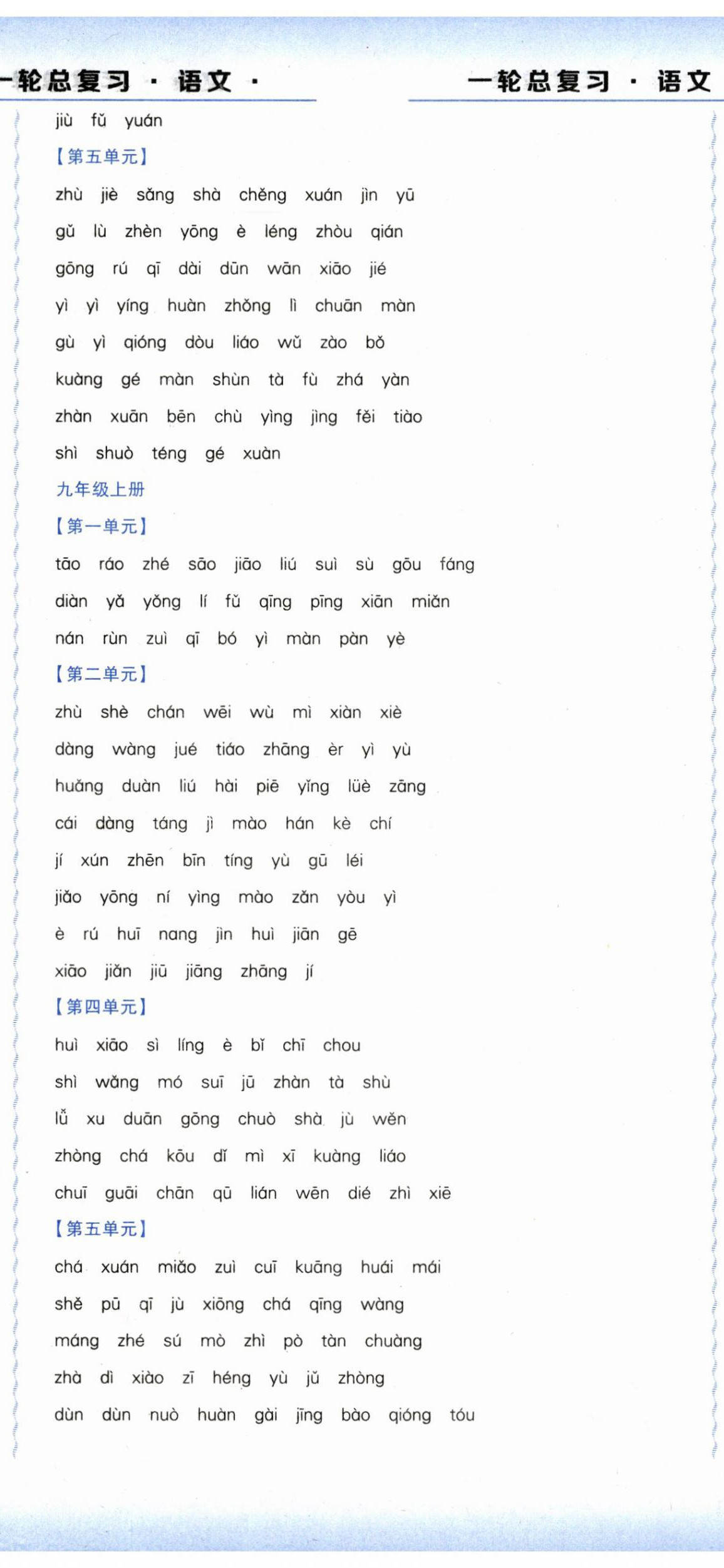 2024年中考加分一輪總復(fù)習(xí)語文&nbsp;第5頁