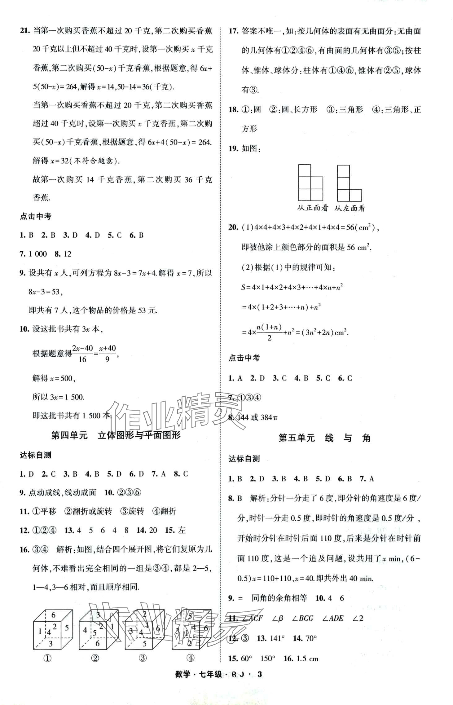 2024年经纶学典寒假总动员七年级数学人教版 第3页